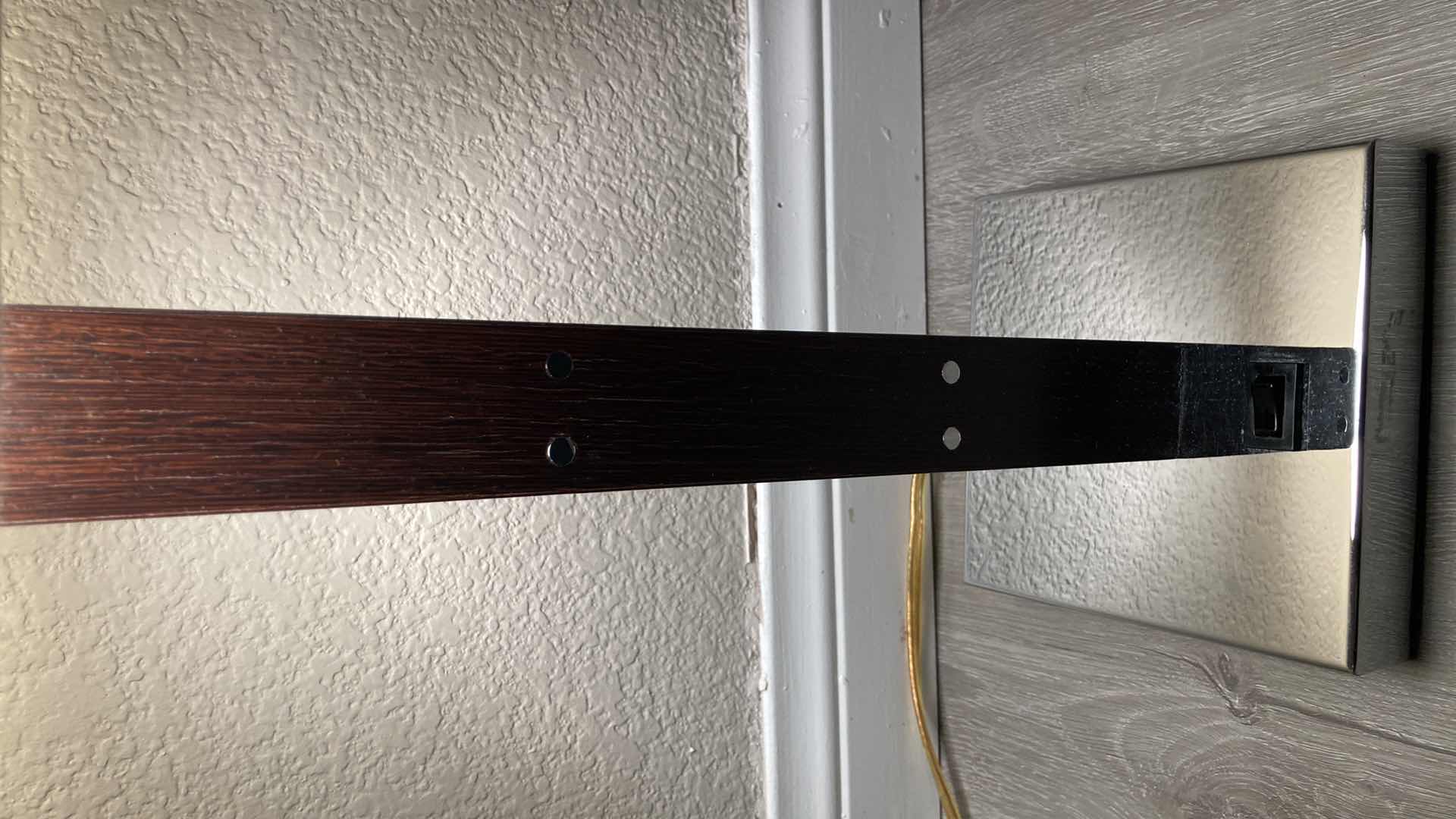 Photo 1 of LOUIS BALDINGER & SONS WOOD POST CHROME FINISH BASE TABLE LAMP 7” X 24.5”