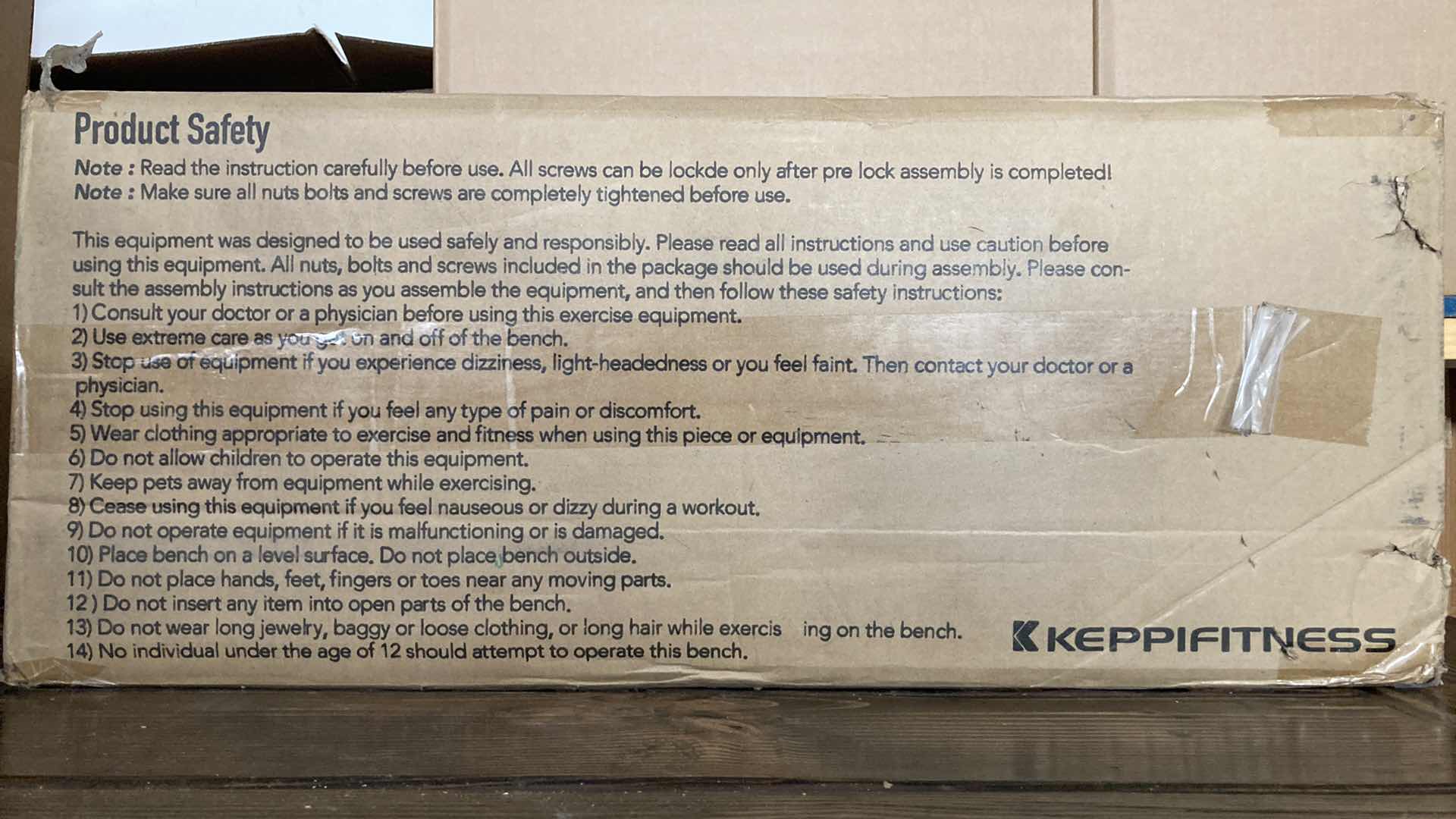 Photo 1 of KEPPI FITNESS WEIGHT BENCH MODEL BENCH500