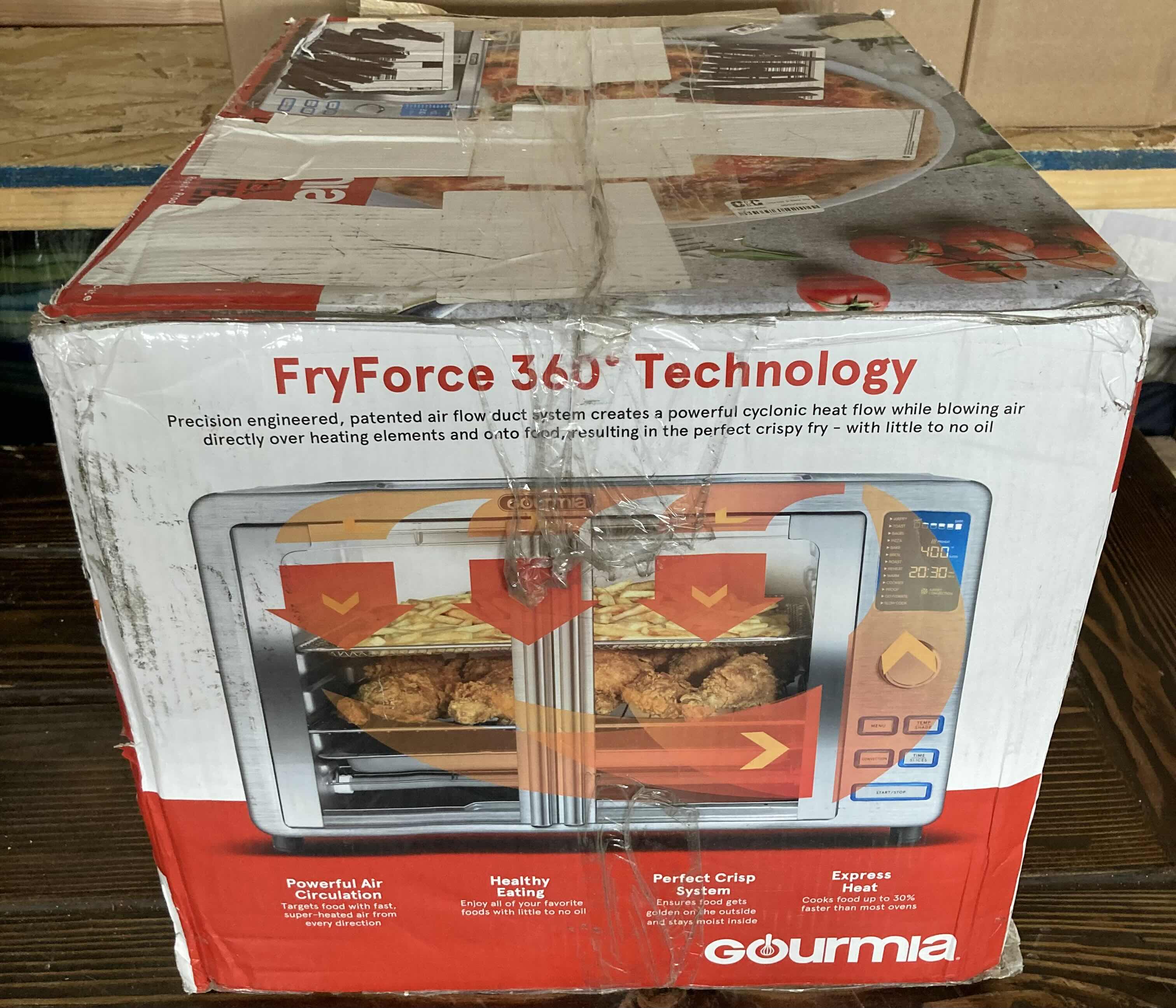 Photo 1 of NEW GOURMIA STAINLESS STEEL AIR FRYER OVEN 