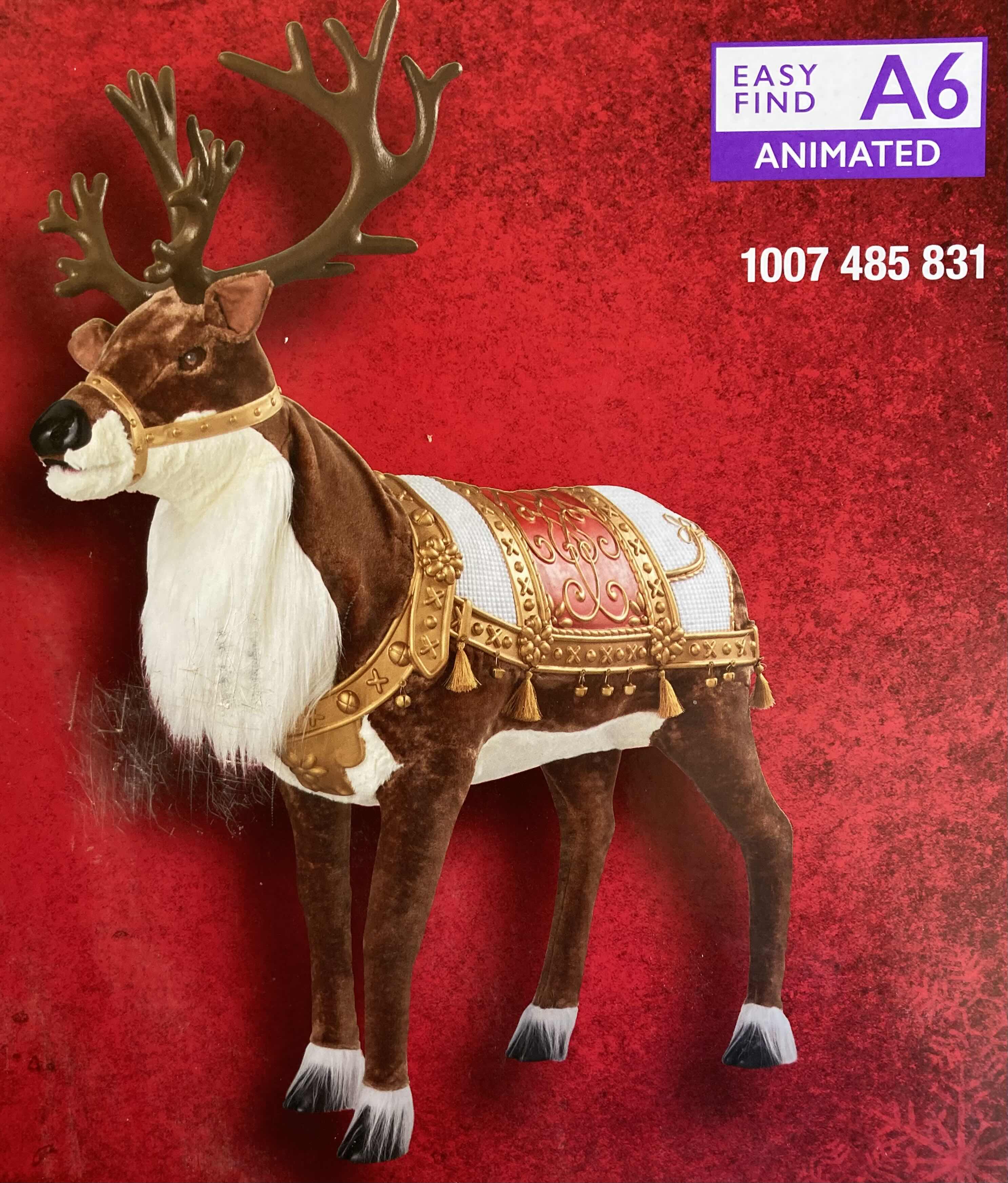Photo 1 of HOME ACCENTS HOLIDAY CHRISTMAS ANIMATED REINDEER 23” X 49” H55”