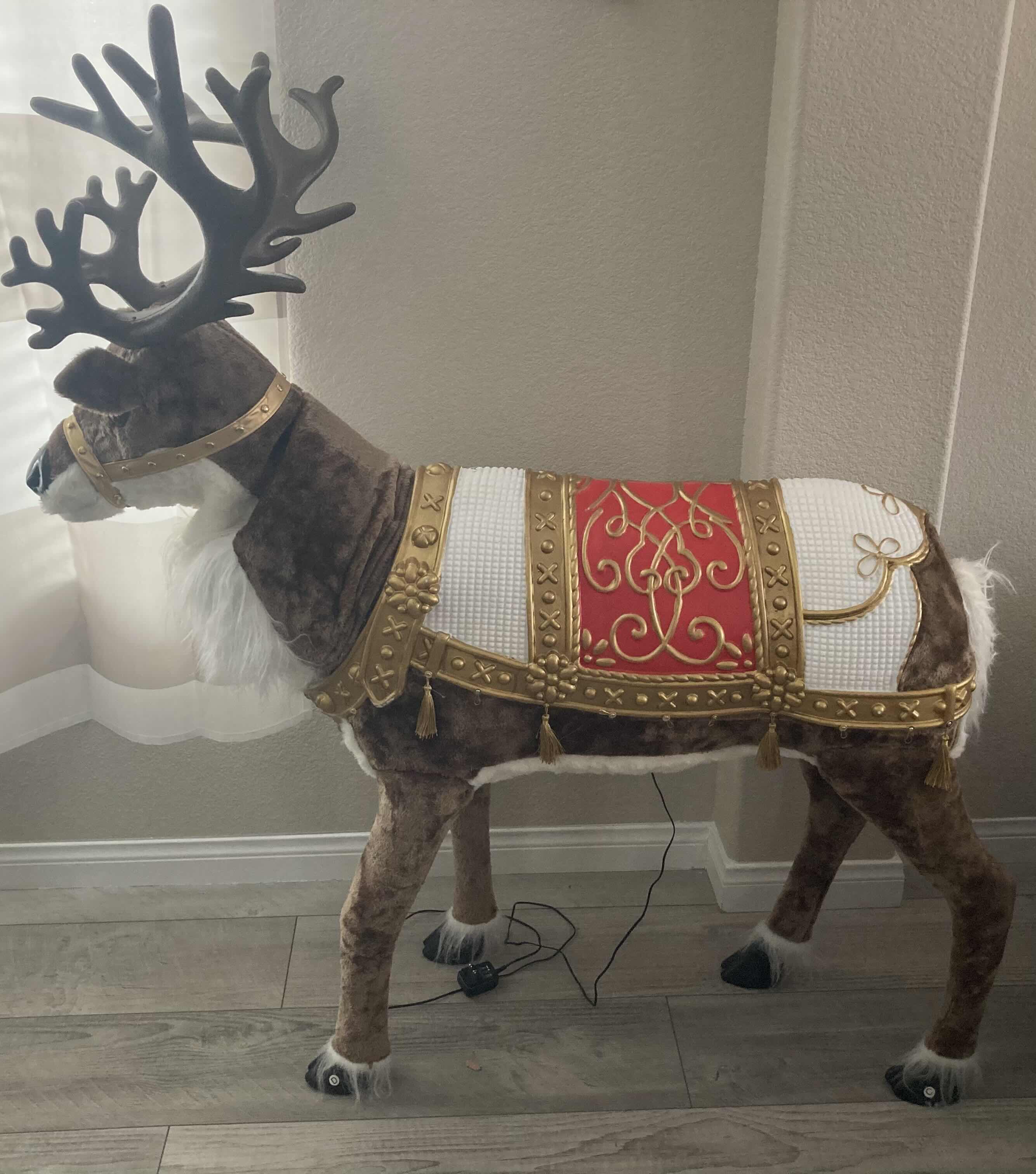Photo 1 of HOME ACCENTS HOLIDAY CHRISTMAS ANIMATED REINDEER 23” X 49” H55”