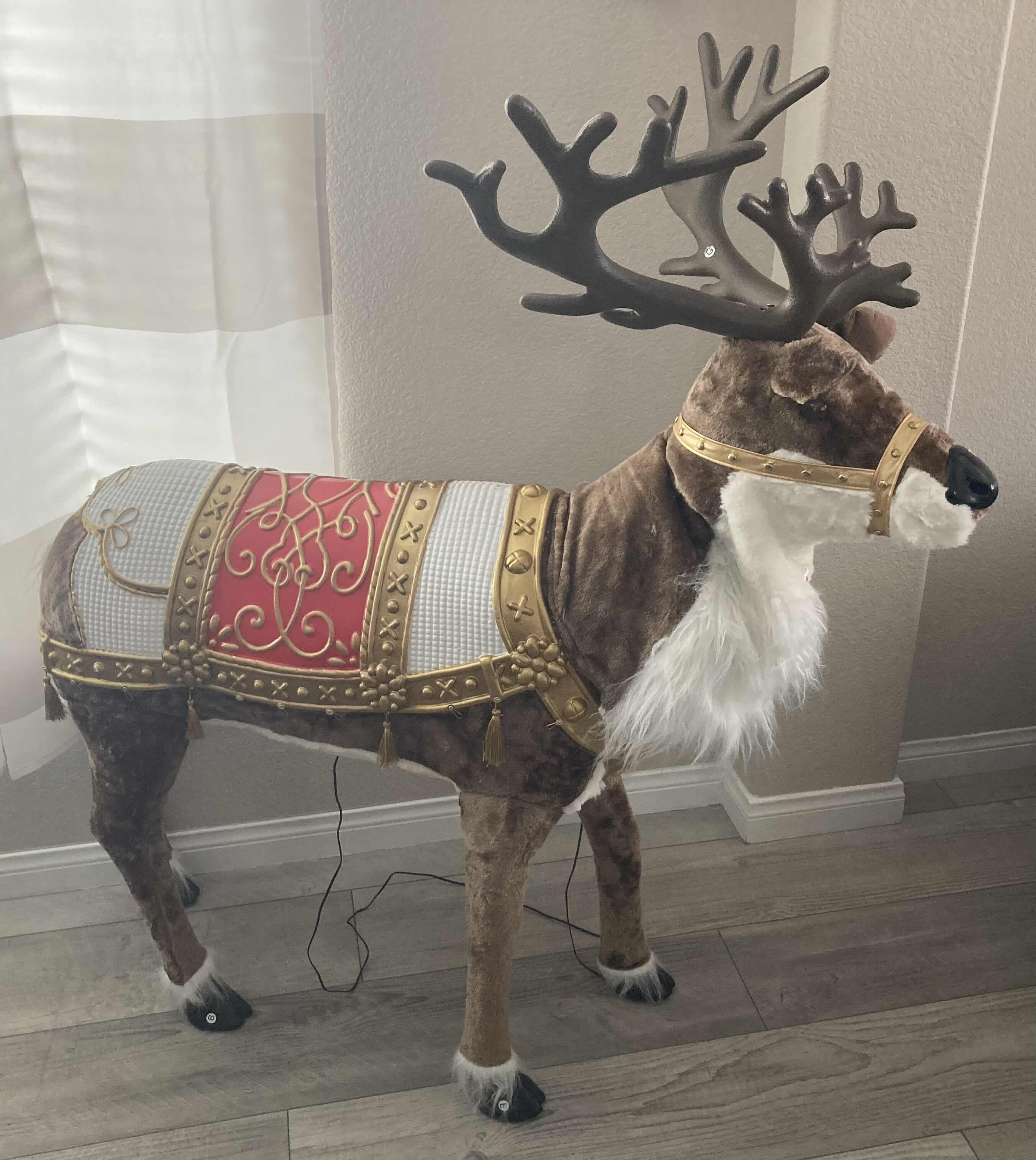 Photo 1 of HOME ACCENTS HOLIDAY CHRISTMAS ANIMATED REINDEER 23” X 49” H55”