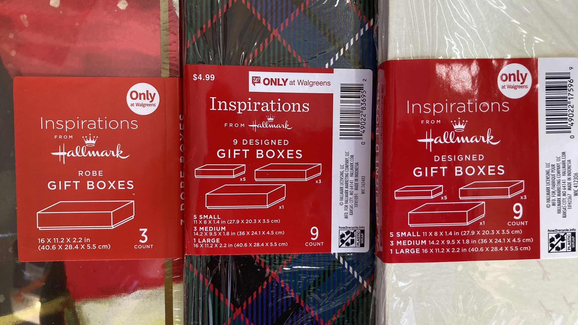 Photo 1 of NEW HALLMARK GIFT BOXES (3) & TISSUES PAPER (2)