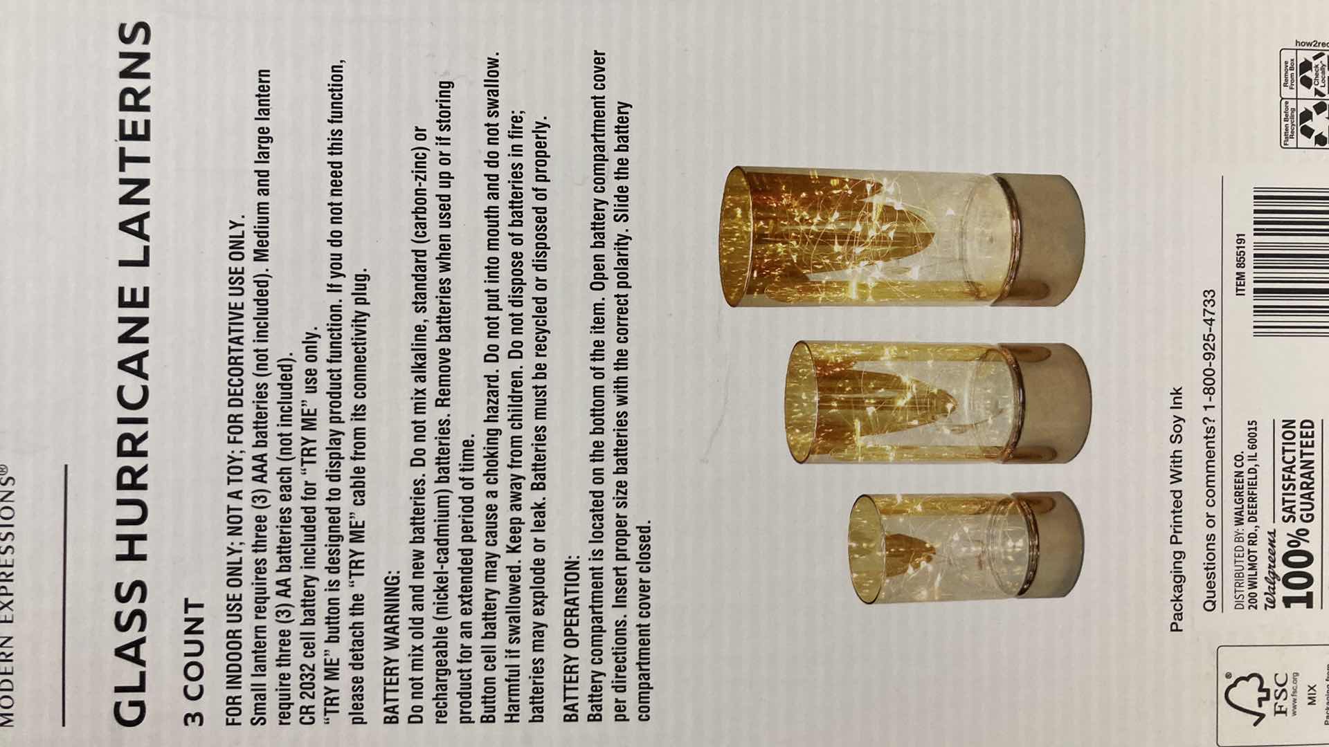 Photo 1 of NEW ME GLASS HURRICANE LIGHT UP LANTERNS