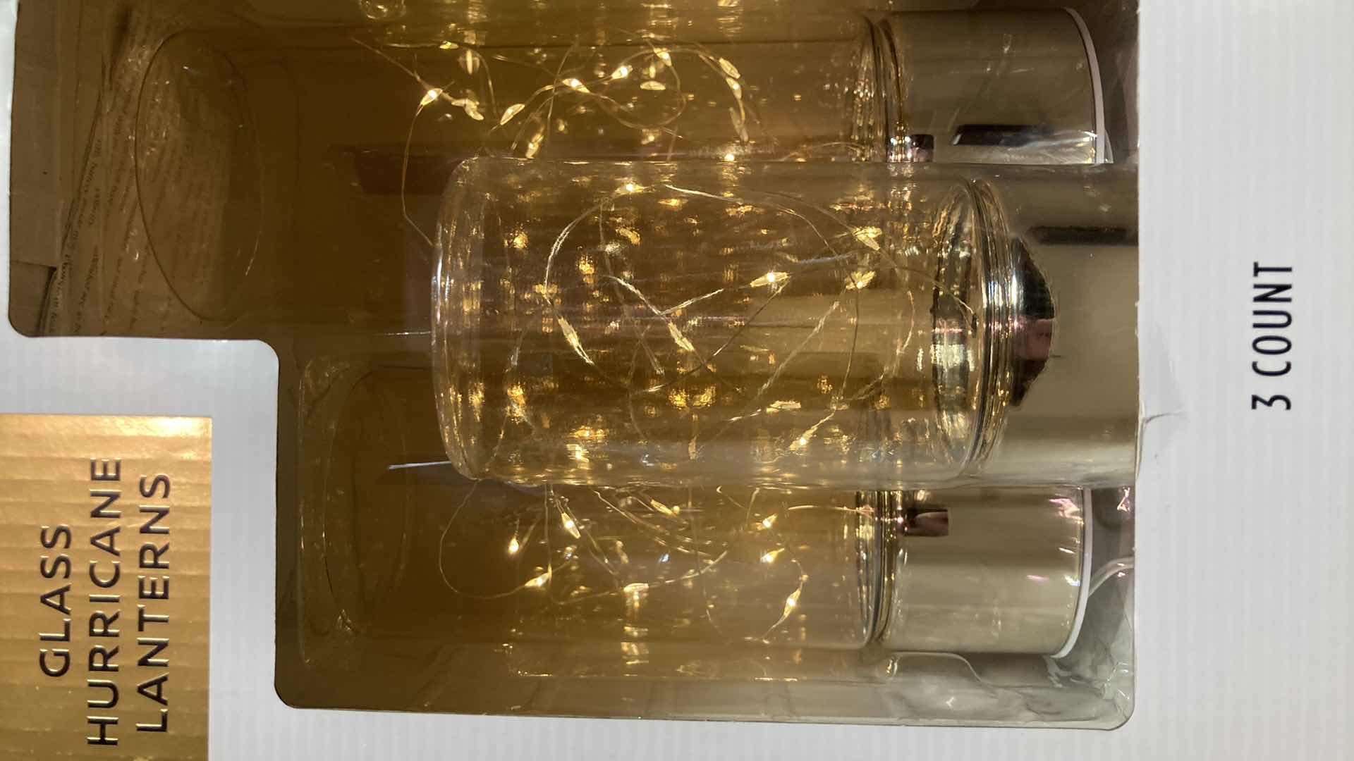 Photo 1 of NEW ME GLASS HURRICANE LIGHT UP LANTERNS