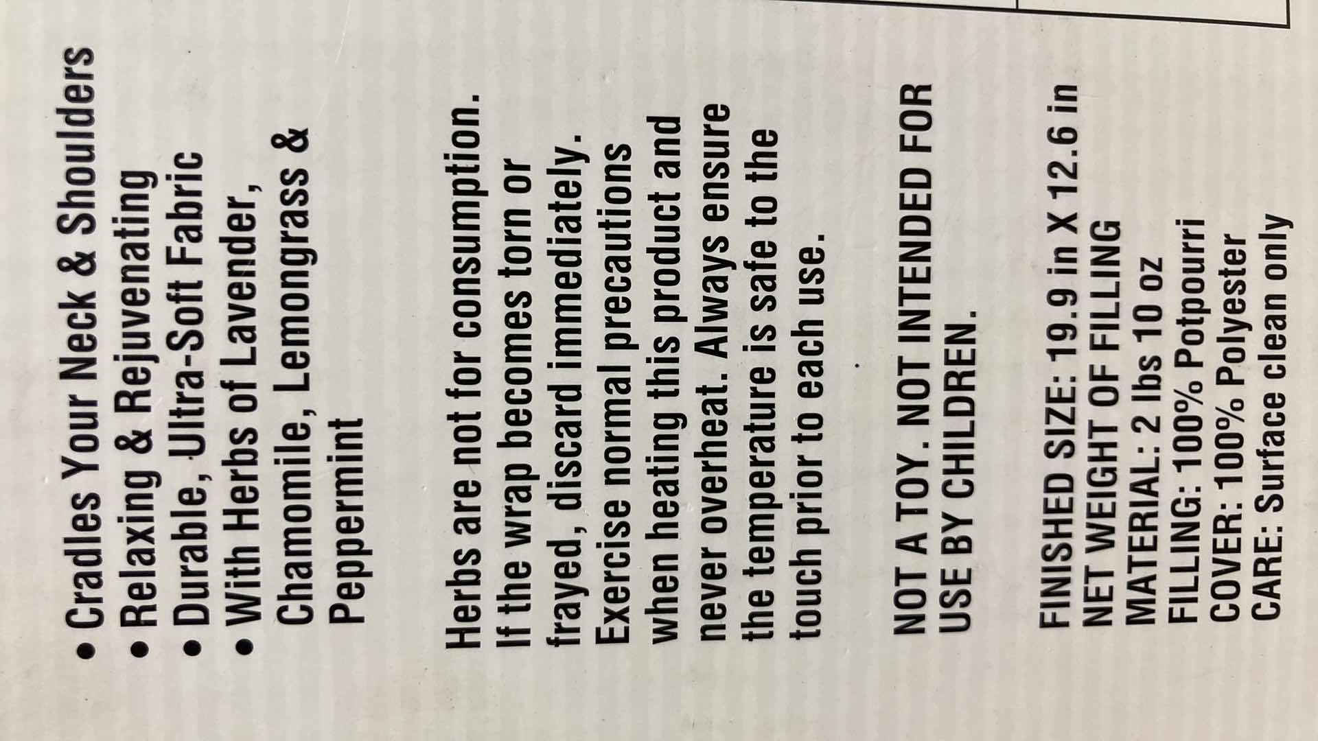 Photo 1 of NEW ME NECK & SHOULDER WRAP LAVENDER SCENTED HEATS IN MICROWAVE