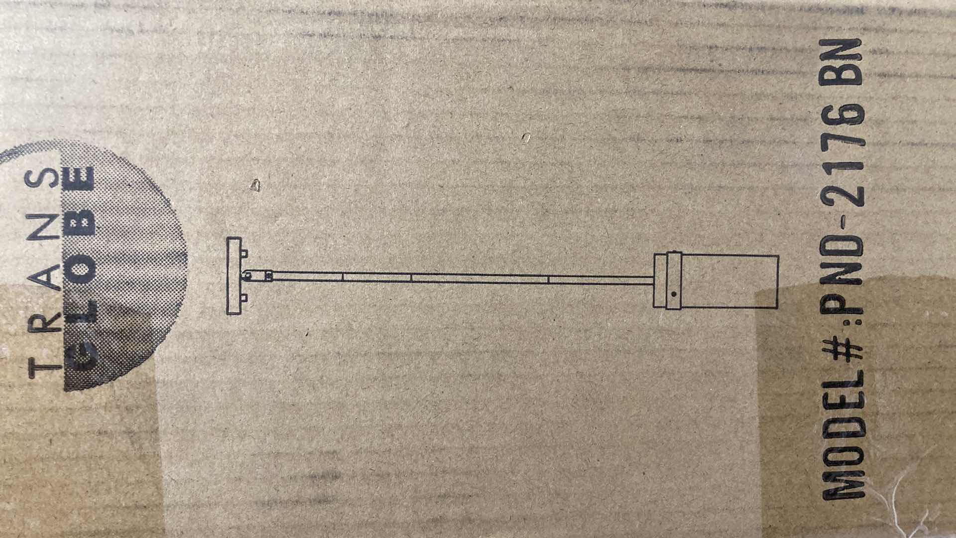 Photo 1 of NEW TRANS GLOBE LIGHTING BRUSHED NICKEL COSBY MINI PENDANT LIGHT MODEL PND-2176BN