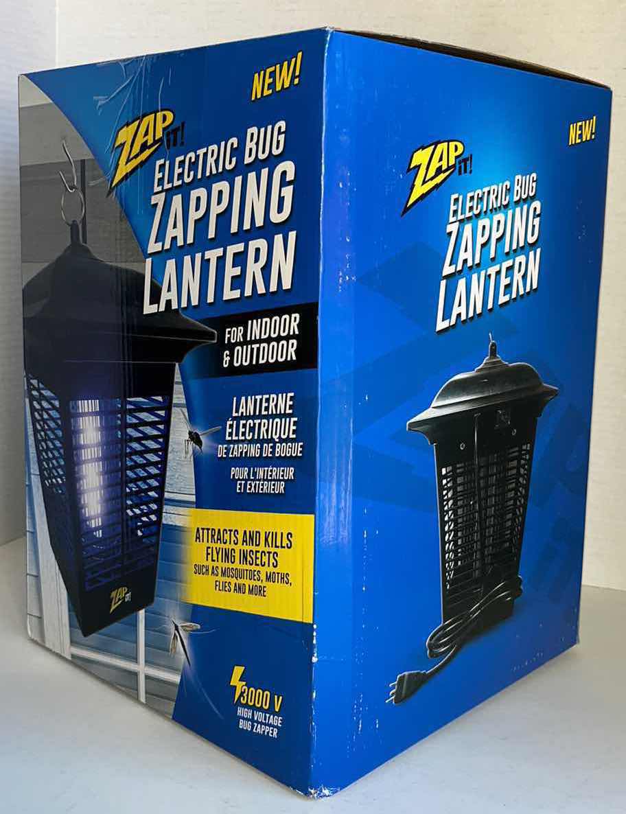 Photo 1 of NEW ZAP IT! ELECTRIC BUG ZAPPING LANTERN INDOOR/OUTDOOR, 3000v