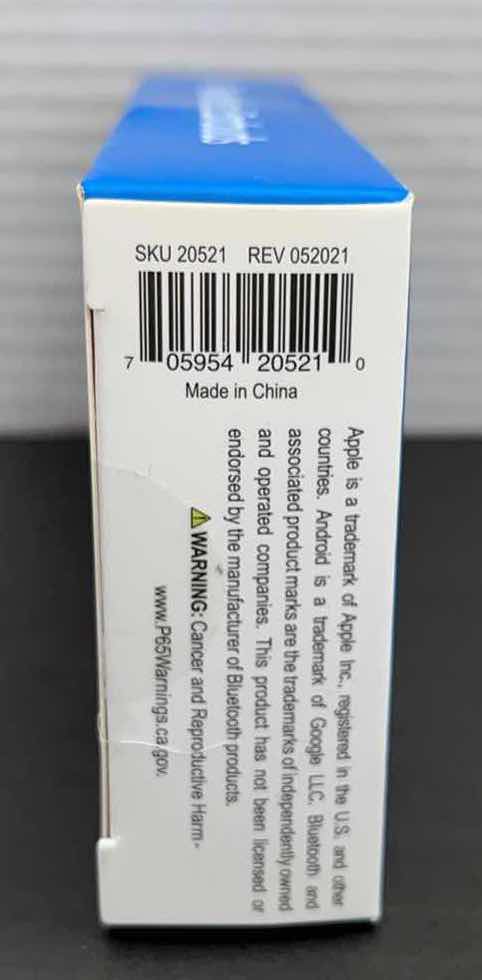 Photo 4 of NEW JUST WIRELESS TRUE WIRELESS EARBUDS , BLUETOOTH 5.0 FOR APPLE & ANDROID (WHITE)