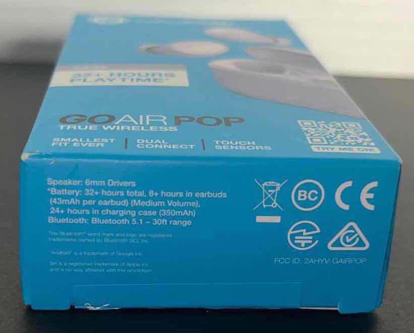 Photo 1 of NEW JLAB GO AIR POP TRUE WIRELESS IN-EAR HEADPHONES, LILAC