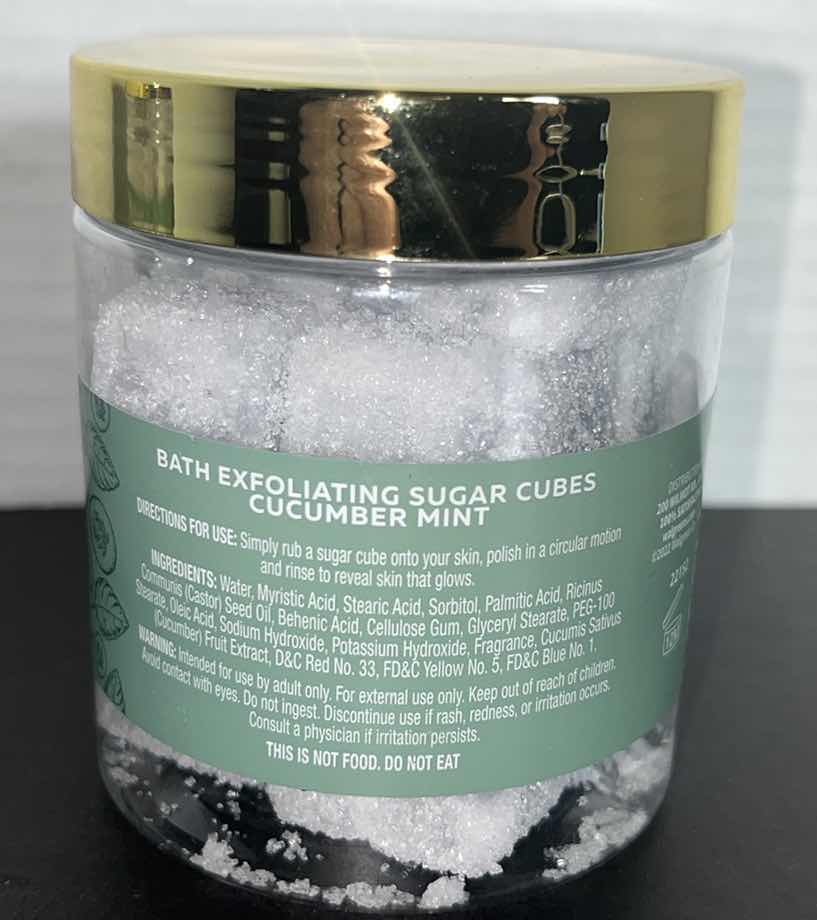 Photo 1 of NEW MODERN EXPRESSIONS HAND BAR SOAP 3-PC SET & 2 JARS CUCUMBER MINT BATH EXFOLIATING SUGAR CUBES