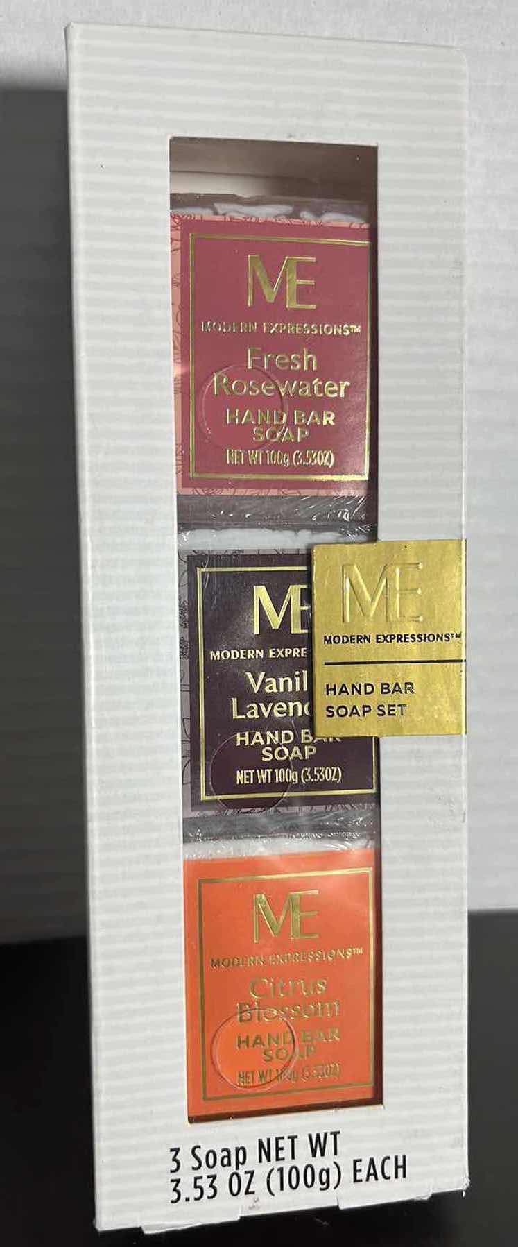 Photo 1 of NEW MODERN EXPRESSIONS HAND BAR SOAP 3-PC SET (3)