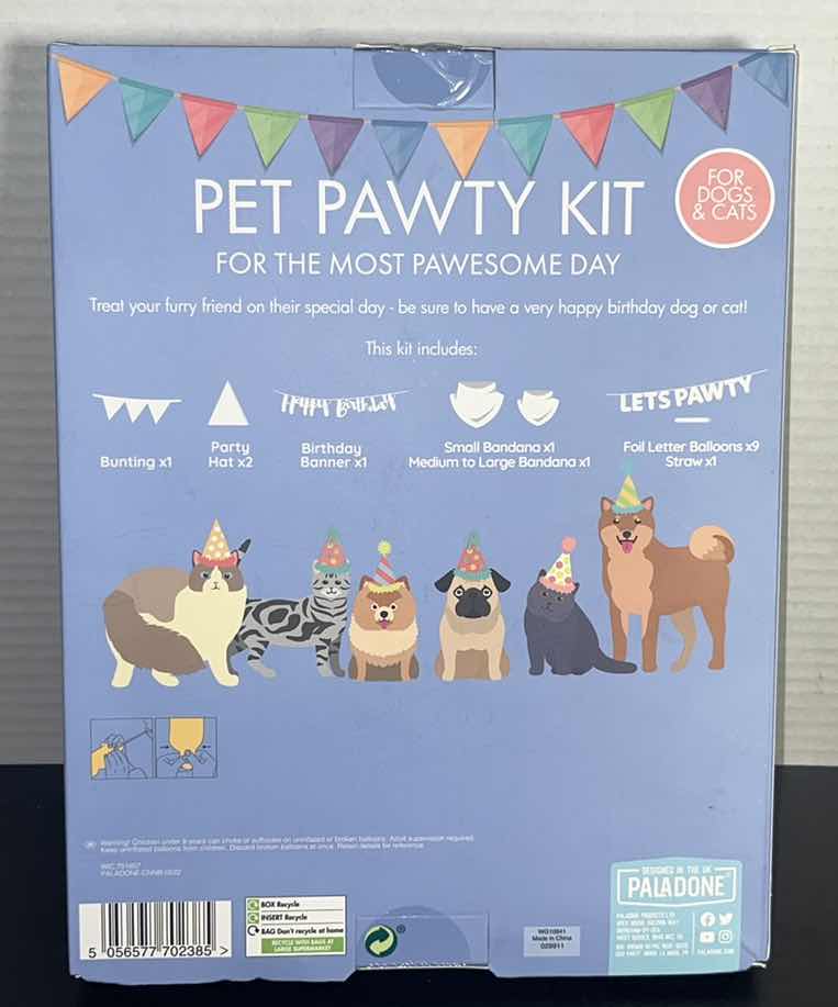Photo 1 of NEW PALADONE PET PAWTY KIT FOR CATS & DOGS (3)