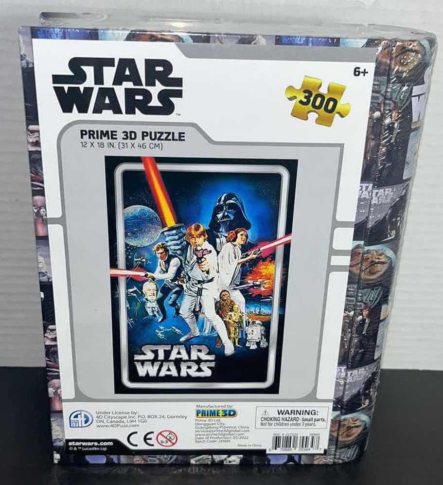 Photo 1 of NEW PRIME 3D STAR WARS PRIME 3D PUZZLE IN METAL TIN STORAGE, 300 PCS 12” X 18”