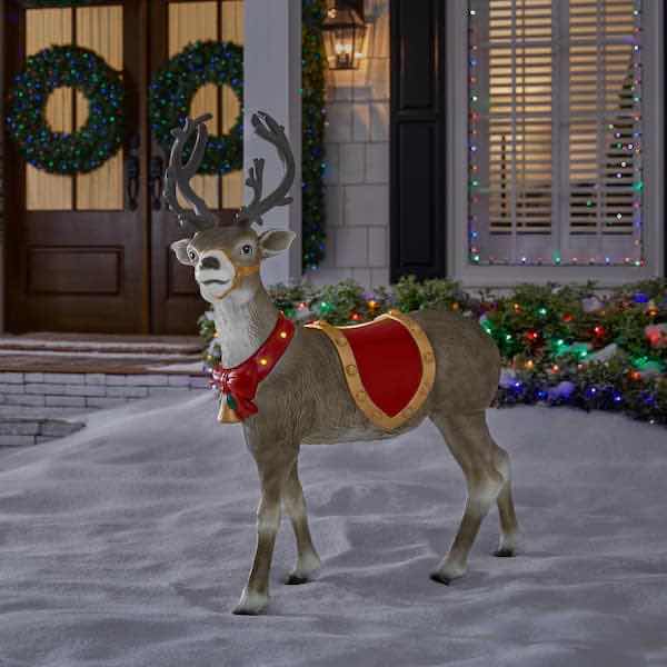 Photo 1 of $130 HOME ACCENTS HOLIDAY 4.5 ft MULTI-COLOR LED STANDING REINDEER MODEL 1009 537 620
