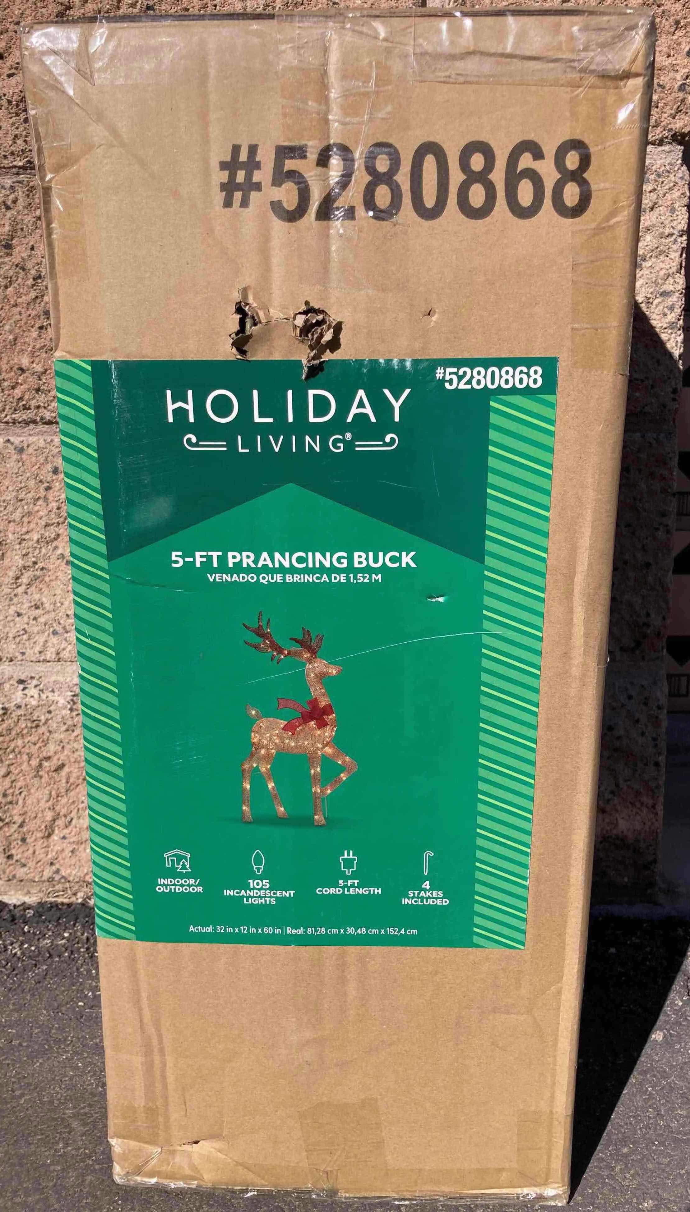 Photo 1 of NEW HOLIDAY LIVING 5FT PRANCING BUCK MODEL 5280868