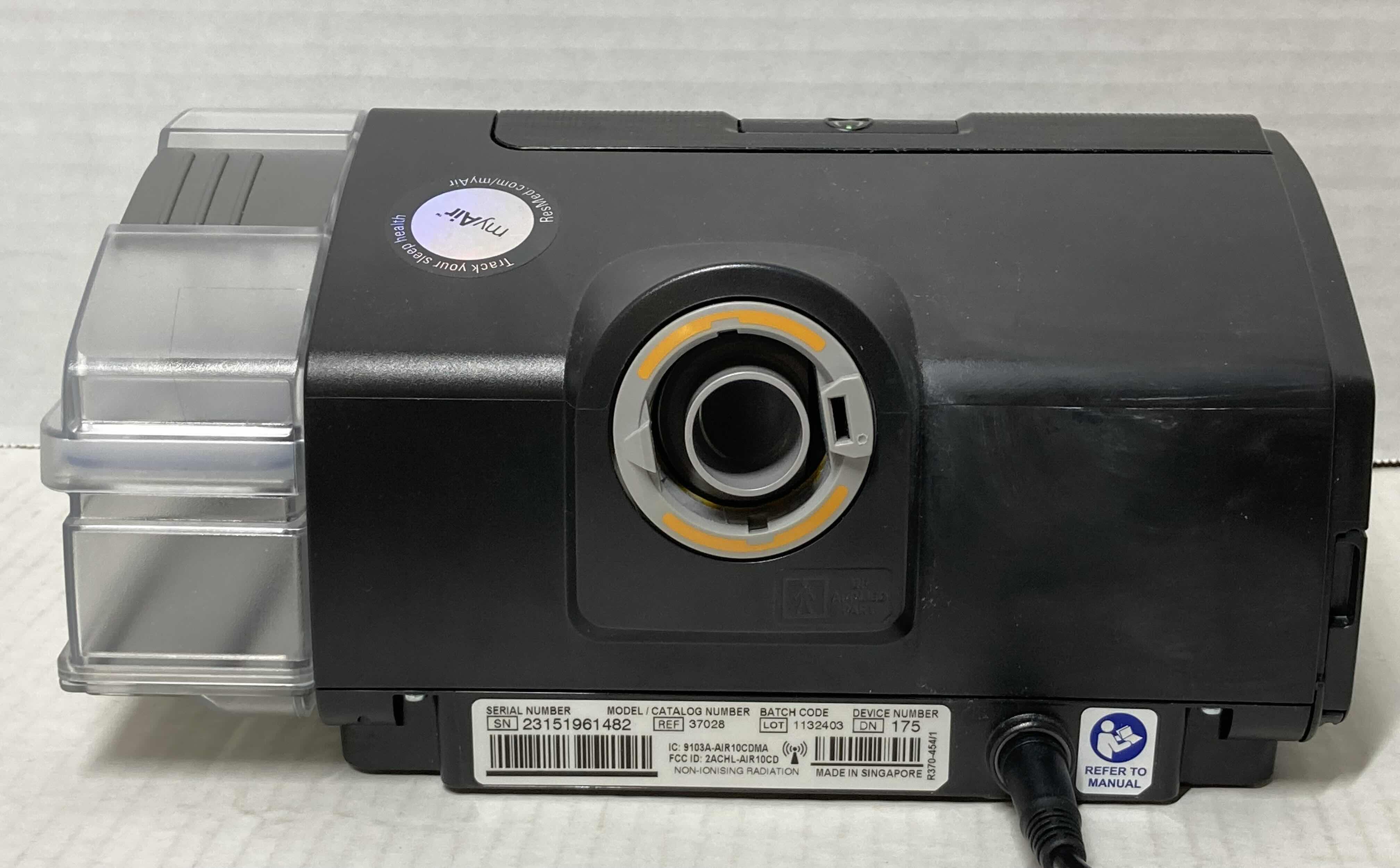 Photo 1 of RESMED AIR SENSE 10 C-PAP RESPIRATORY MACHINE MODEL 307028 W ACCESSORIES & CASE