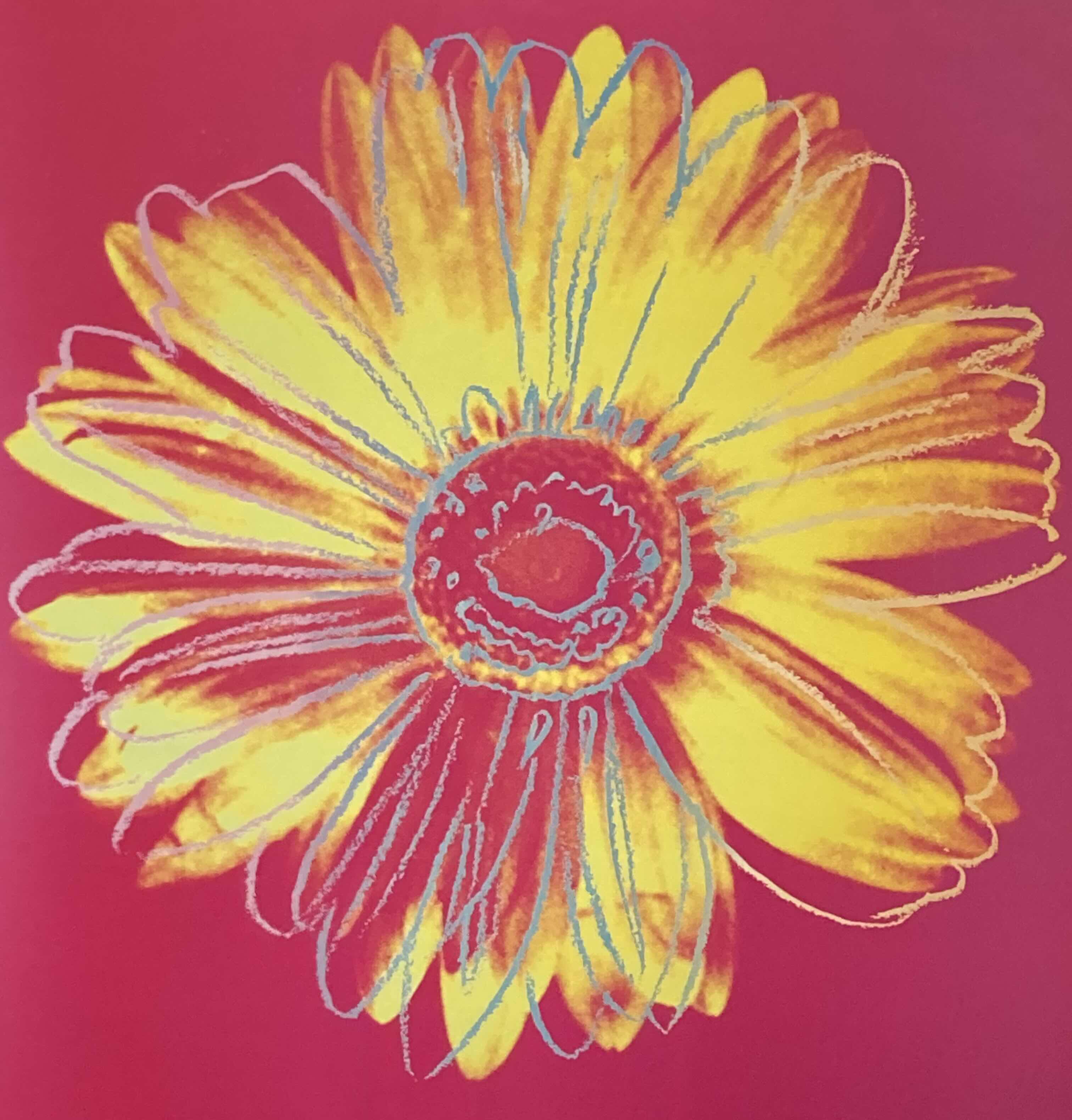 Photo 1 of POP ART DAISY FRAMED ARTWORK REPRINT BY ANDY WARHOL 33.5” X 33.5”