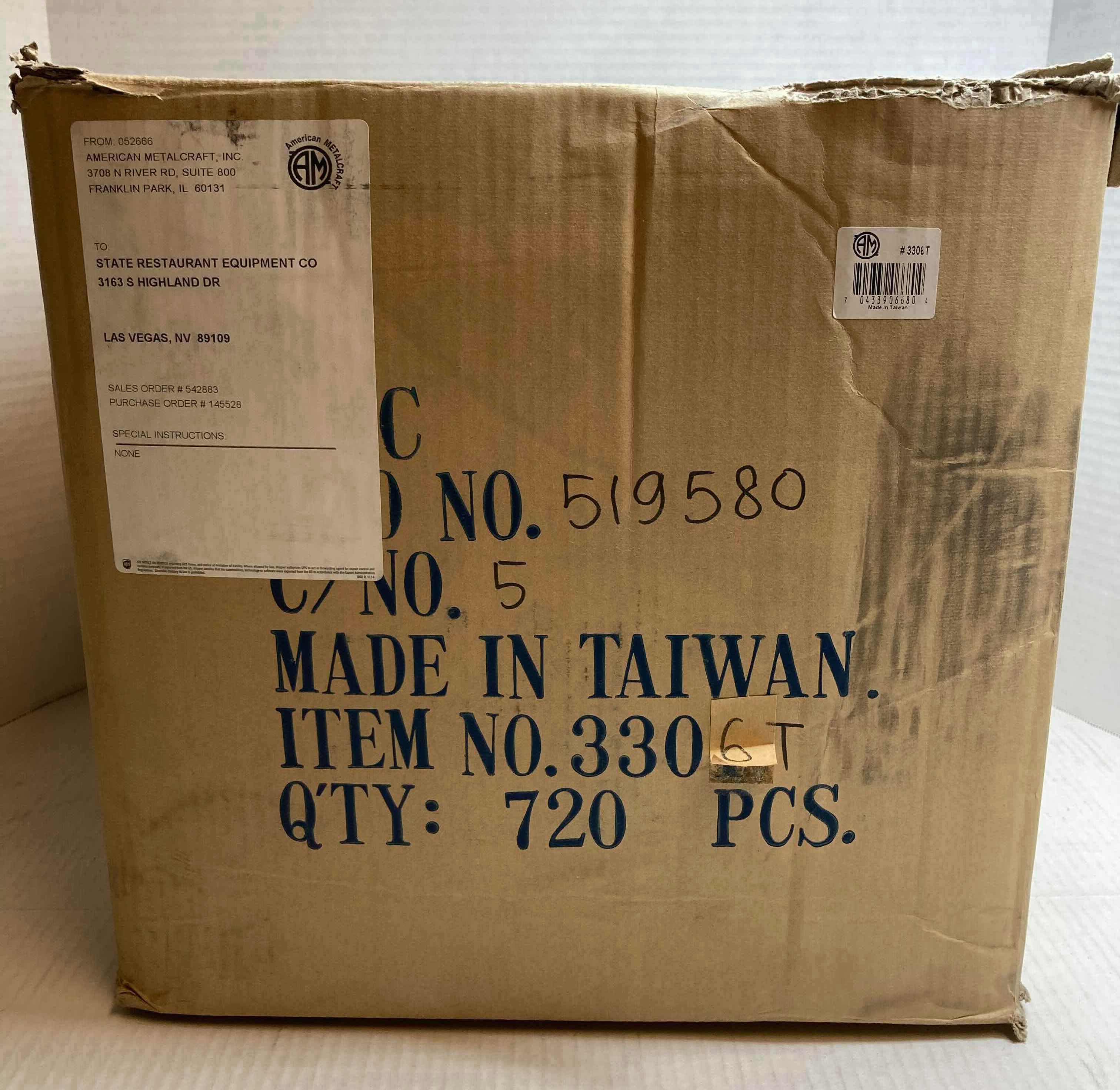 Photo 2 of NEW AMERICAN METAL CRAFT CHEESE 6OZ/8OZ REPLACEMENT ROUND SHAKER LIDS TOPS MODEL 3306T (60 12PACKS PER CASE)