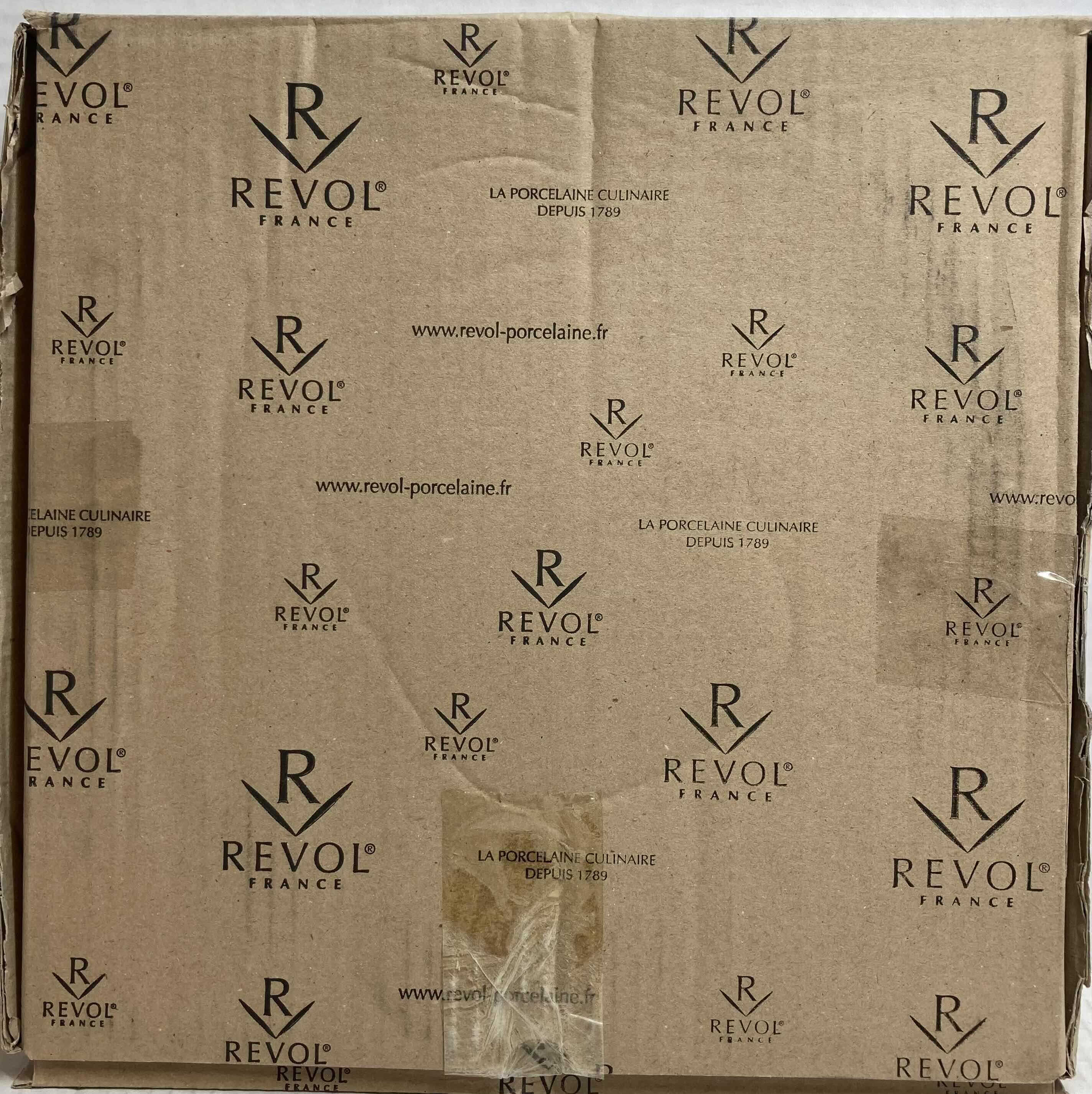 Photo 1 of NEW REVOL HANDMADE BASALT MATTE SLATE 10.5" CERAMIC DINNER PLATES BA1028 4PACK