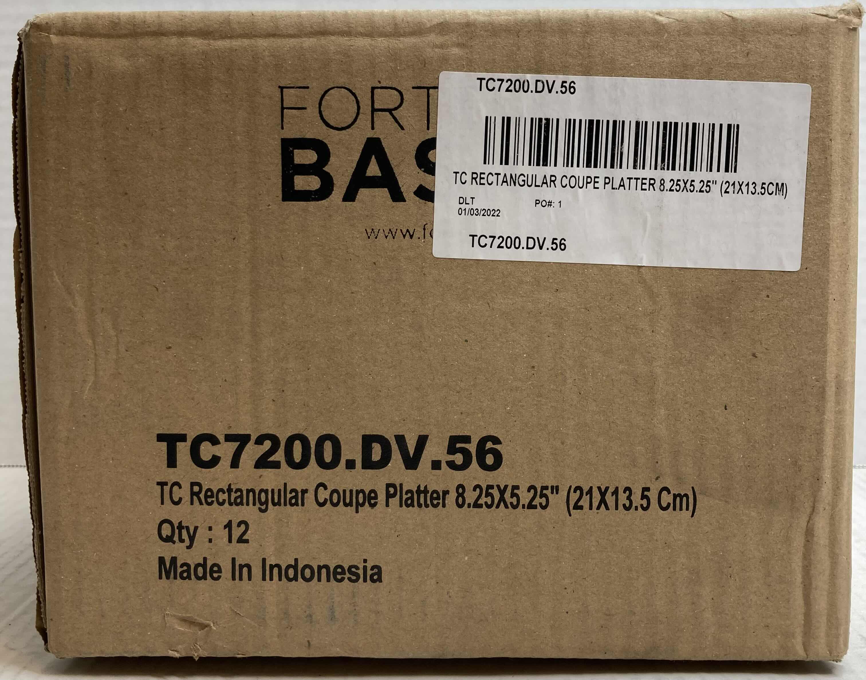 Photo 1 of NEW FORTESSA COUPE DU JOUR WHITE CHINA RECTANGLE PLATTERS PLATES 12PACK TC7200.DV.56 8.25" X 5.25"