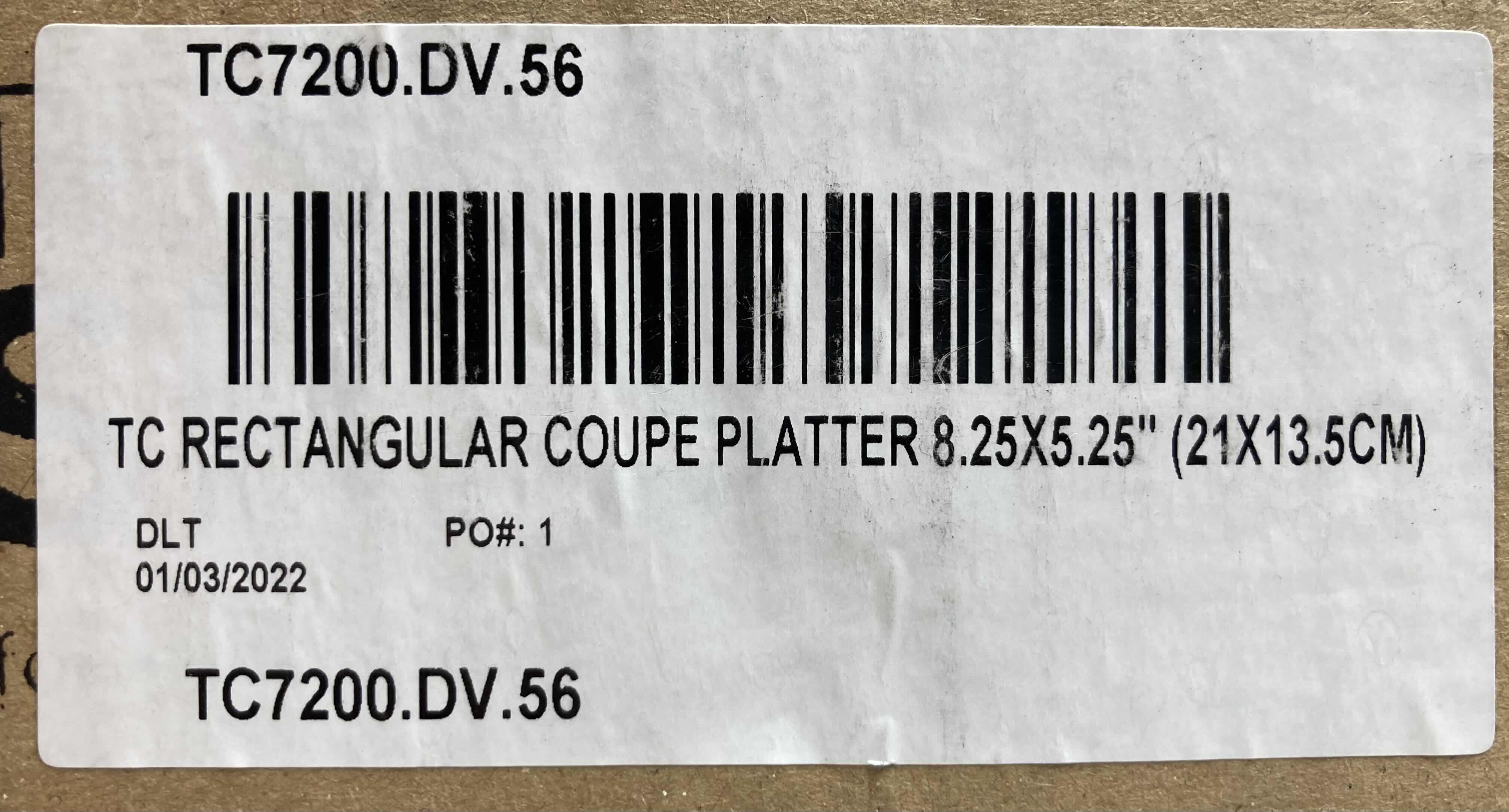 Photo 1 of NEW FORTESSA COUPE DU JOUR WHITE CHINA RECTANGLE PLATTERS PLATES 12PACK TC7200.DV.56 8.25" X 5.25"