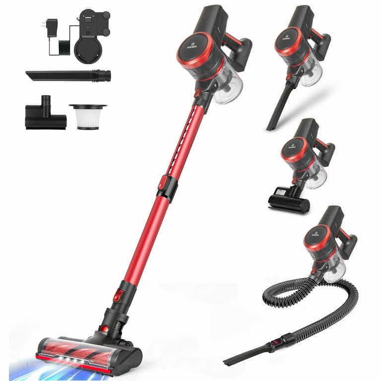 Photo 1 of MOOSOO ULTRA-QUIET CORDLESS VACUUM CLEANER W ATTACHMENTS (10) & WALL MOUNTED CHARGER MODEL K17