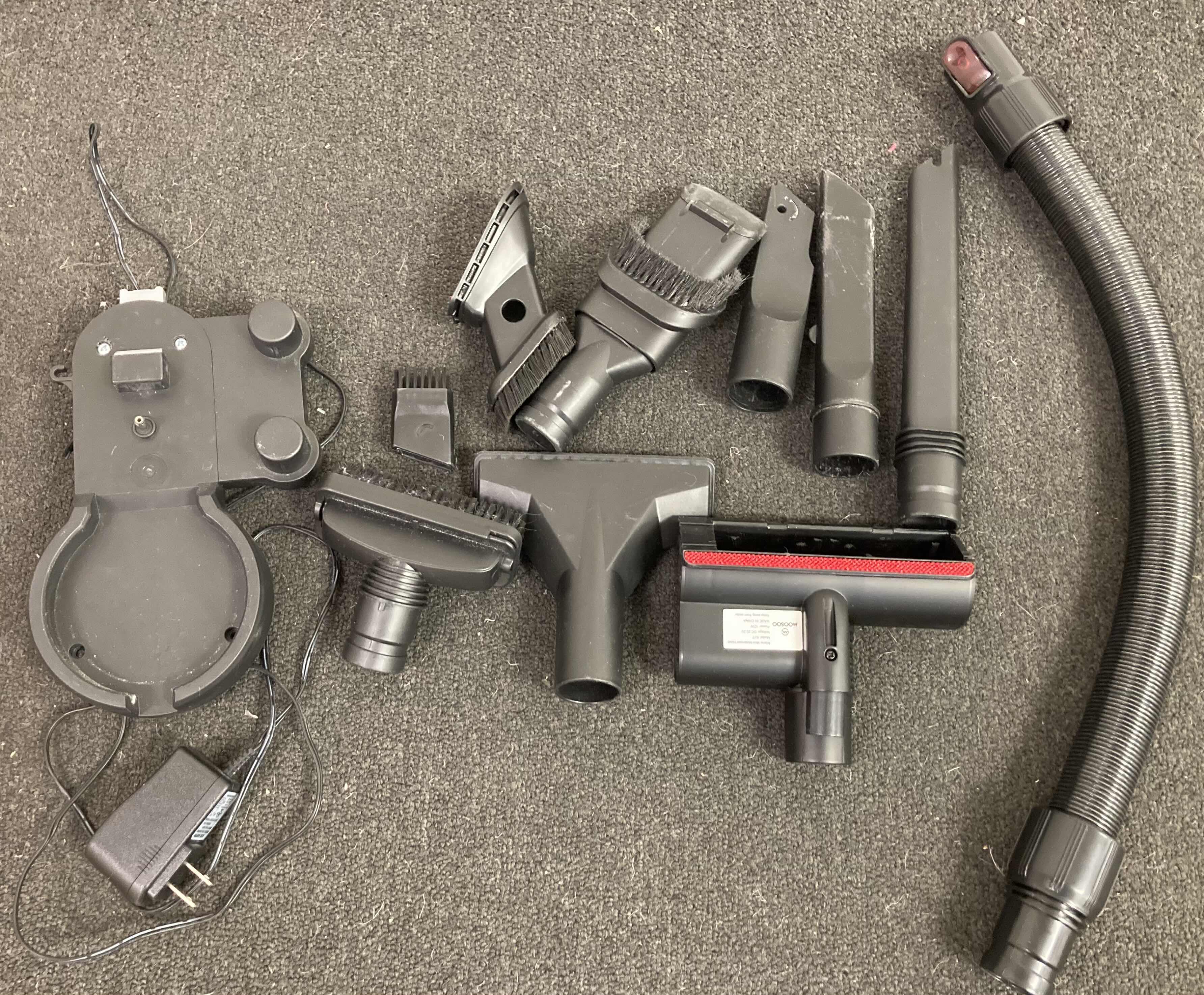 Photo 1 of MOOSOO ULTRA-QUIET CORDLESS VACUUM CLEANER W ATTACHMENTS (10) & WALL MOUNTED CHARGER MODEL K17