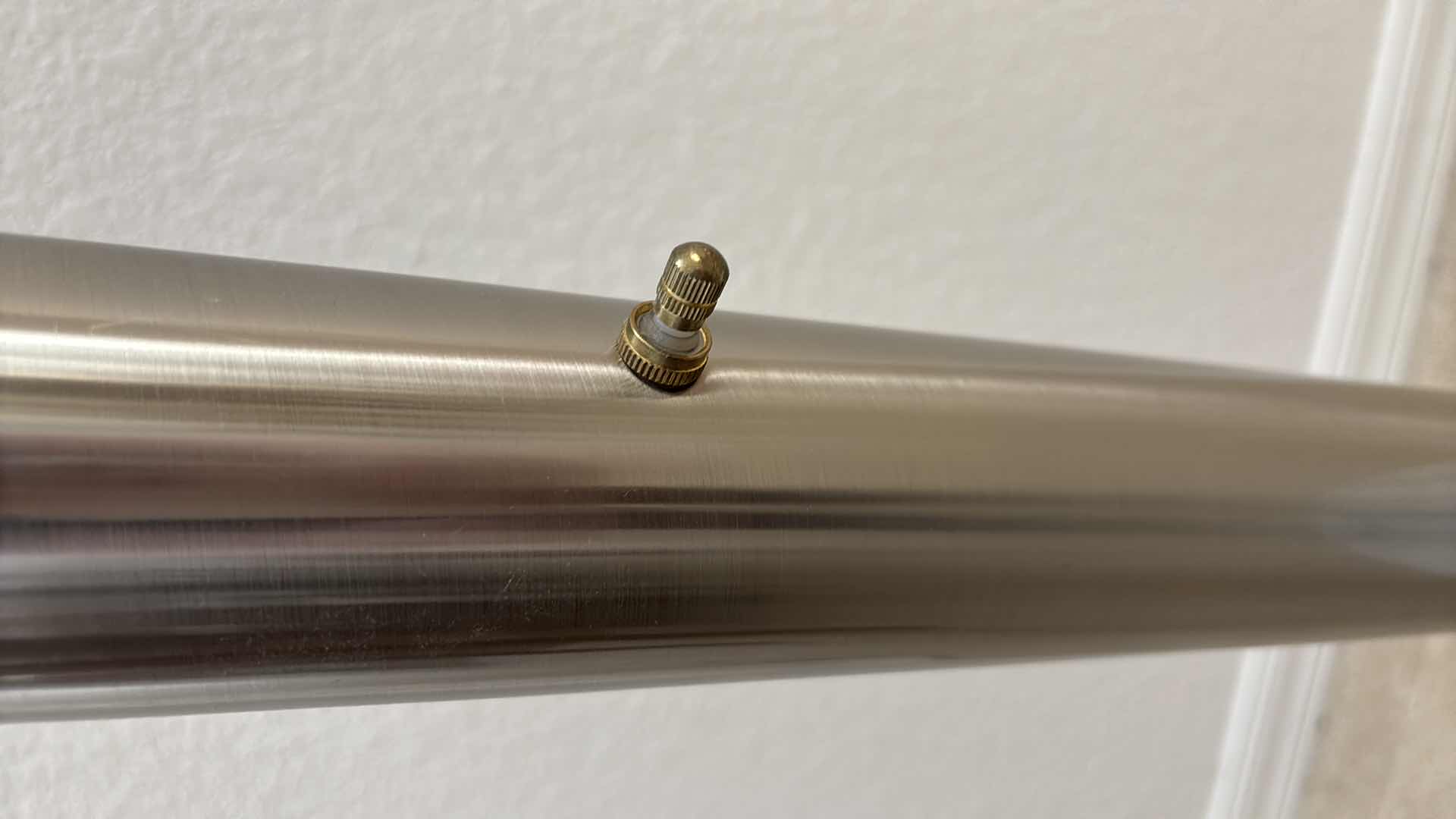 Photo 1 of ANTHONY CALIFORNIA MID-CENTURY MODERN CHROME/GOLD & MARBLE GUZZINI STYLE ARC FLOOR LAMP W 15” MARBLE BASE (42” X H83”)