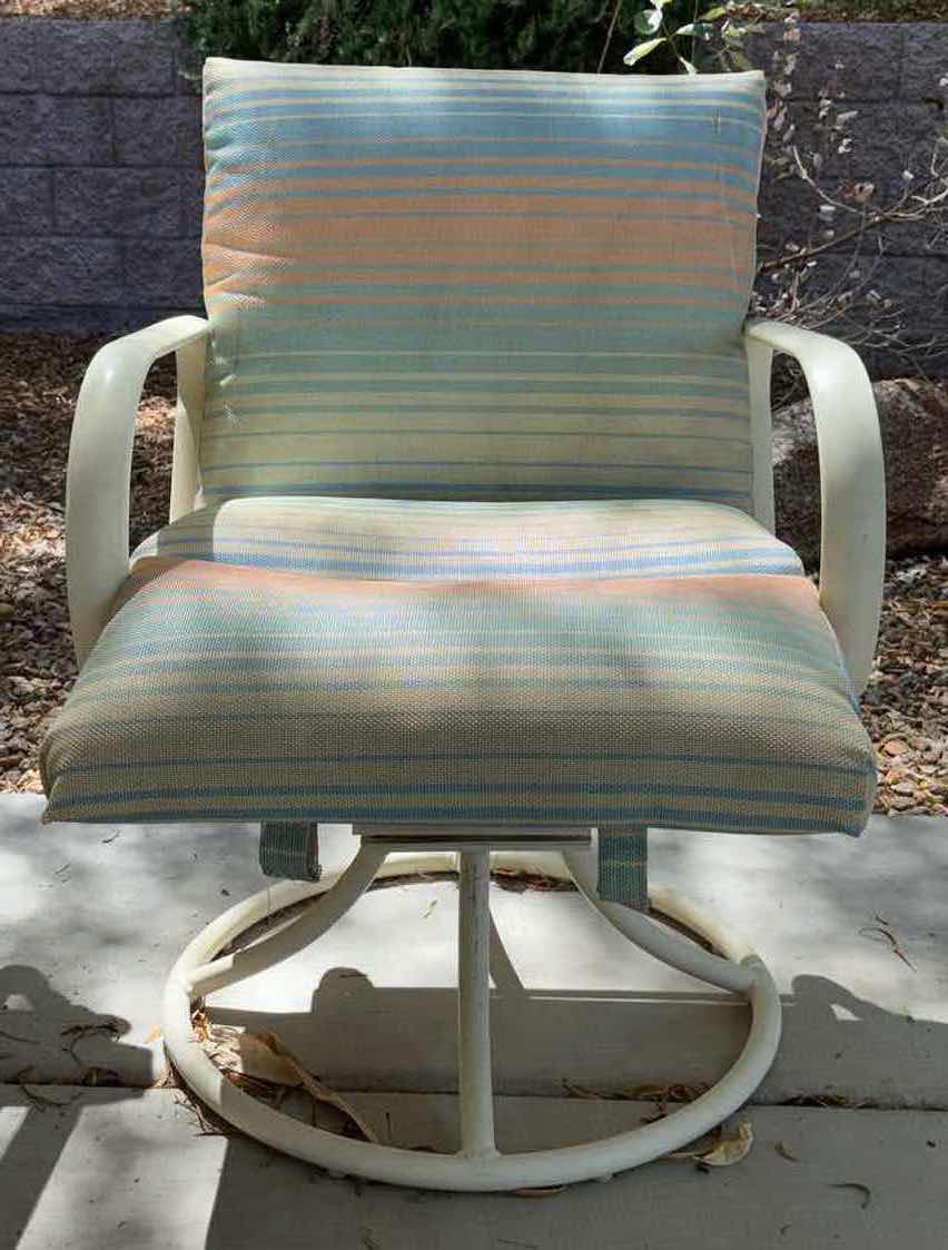 Photo 1 of SET OF 4 SWIVEL PATIO CHAIRS
