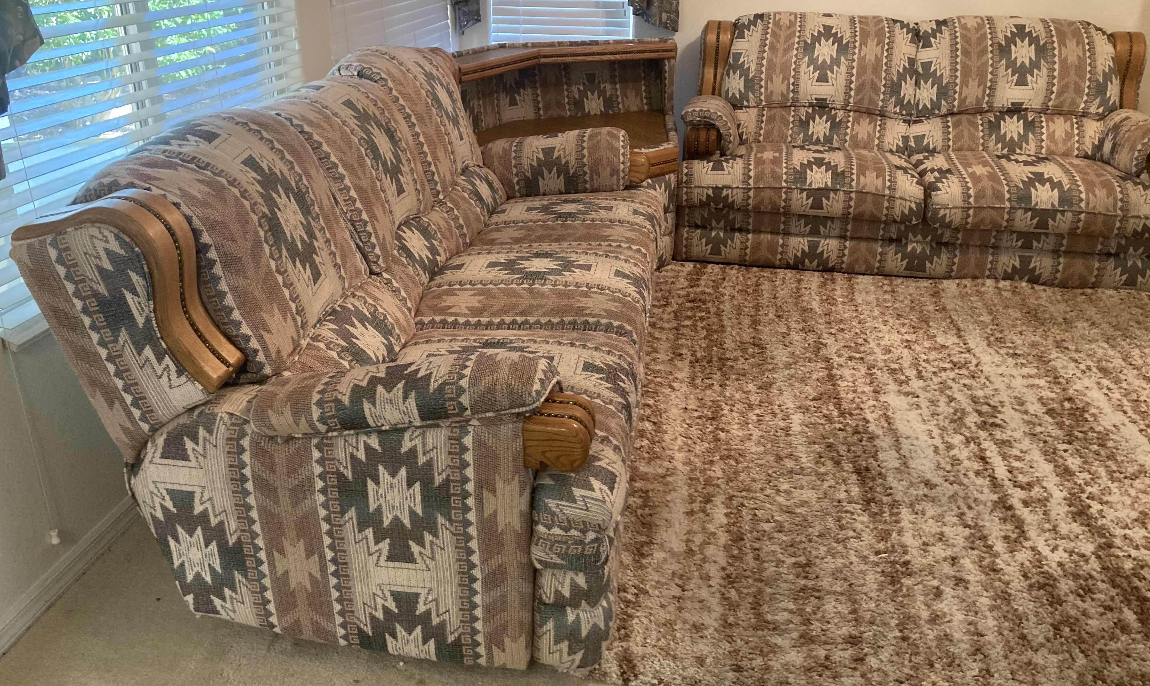 Photo 1 of DOUGLAS FURNITURE SOUTH WESTERN SECTIONAL STYLE COUCH 218” X 36” H38”