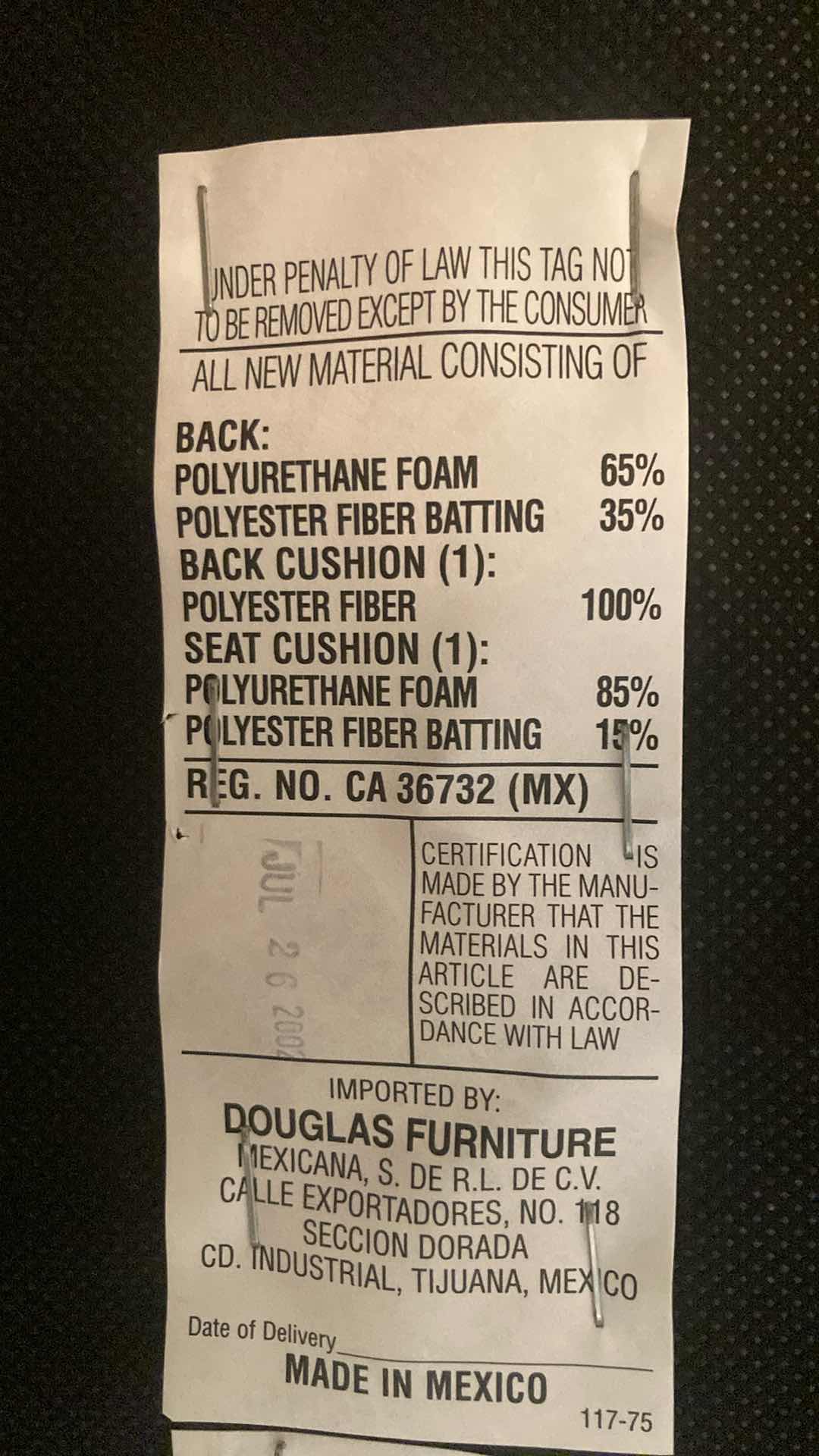 Photo 1 of DOUGLAS FURNITURE SOUTH WESTERN COFFEE TABLE OTTOMAN W DRAWER 37” X 37” H17”