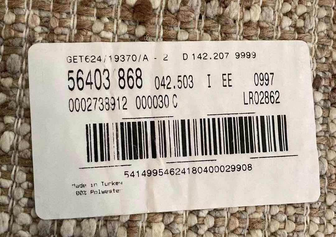 Photo 1 of BROWN & BEIGE POLYESTER AREA RUG 120” X 96”