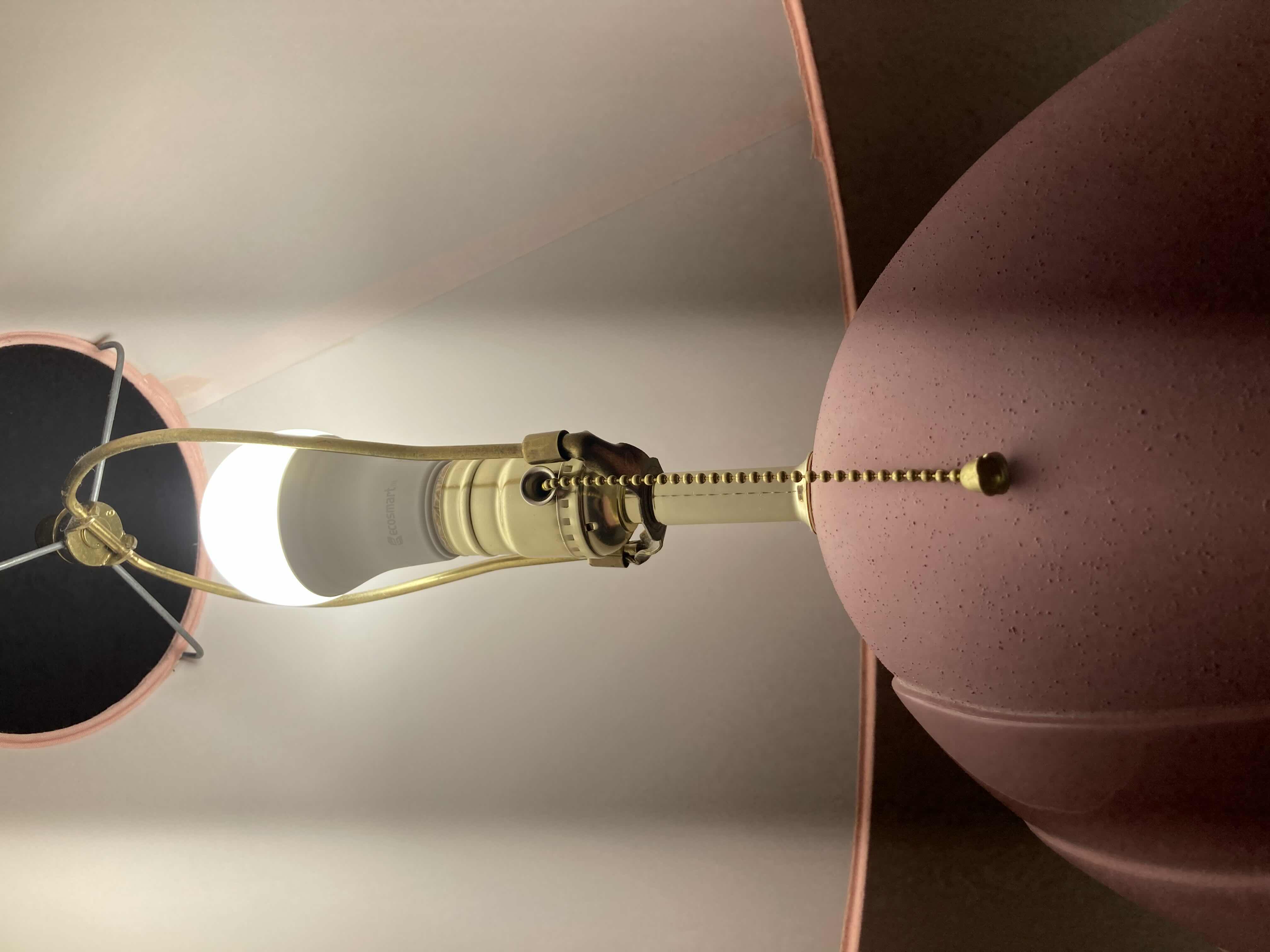 Photo 1 of RETRO VIOLET CERAMIC TABLE LAMP H26”