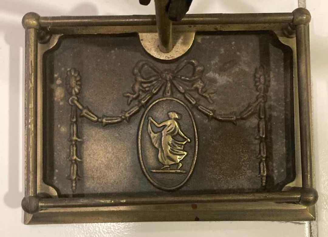 Photo 1 of ANTIQUE BRASS FINISH FIREPLACE TOOL SET