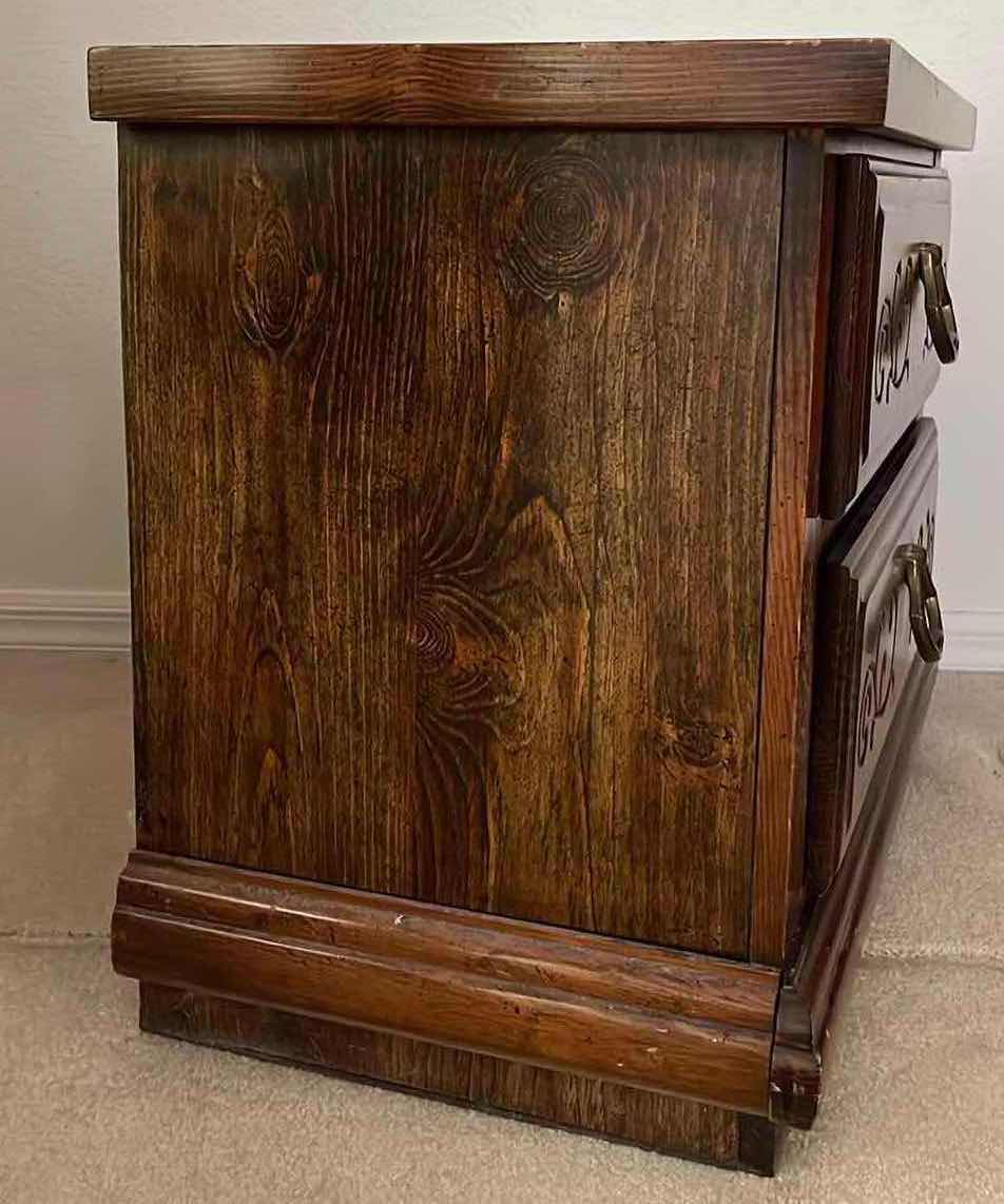 Photo 1 of LEA FURNITURE DARK WOOD FINISH NIGHTSTAND 27” X 16” H22.5”