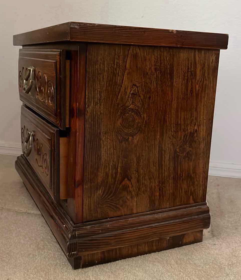 Photo 1 of LEA FURNITURE DARK WOOD FINISH NIGHTSTAND 27” X 16” H22.5”