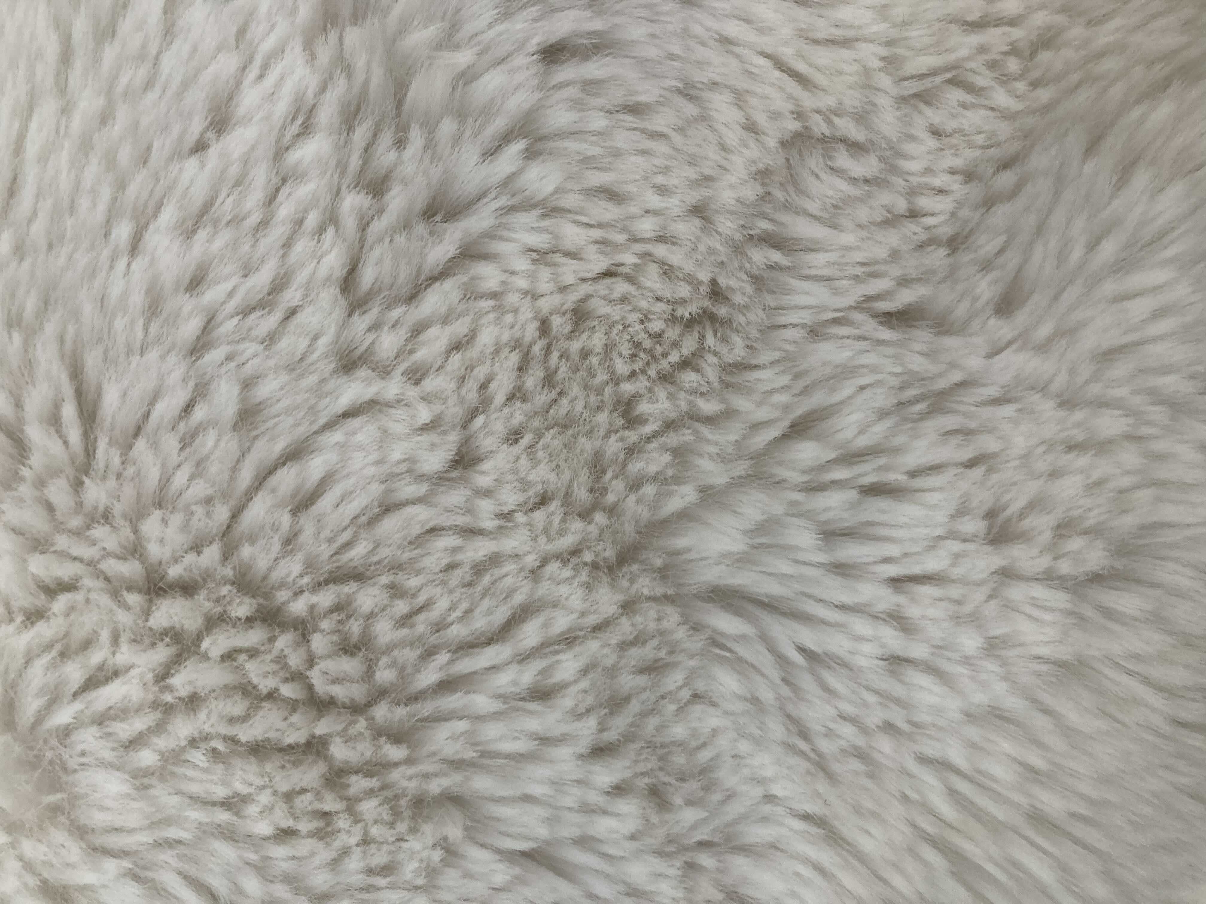 Photo 1 of OEKE TEX CREAM FAUX FUR PILLOWS (3) 20” X 20”