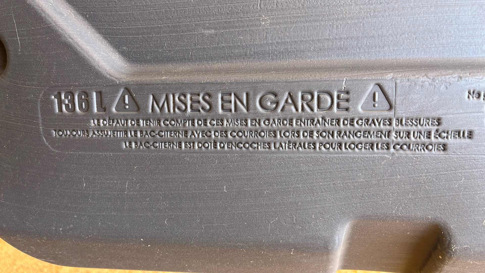 Photo 1 of RHINO 36GAL GRAY WATER DISPOSAL TANK  MODEL 136L