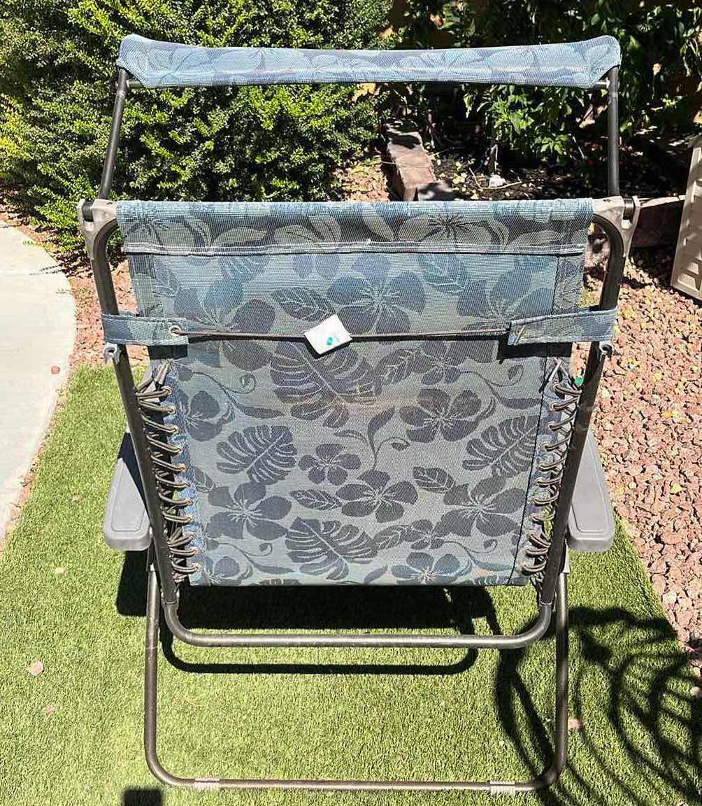 Photo 1 of BLISS OUTDOOR FOLDING LOUNGE CHAIR W PERSONAL SHADE COVER