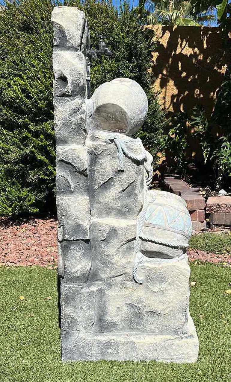 Photo 1 of SOUTHWESTERN STYLE OUTDOOR RESIN POTTERY WATER FEATURE FOUNTAIN 18.25” X 17” H43”