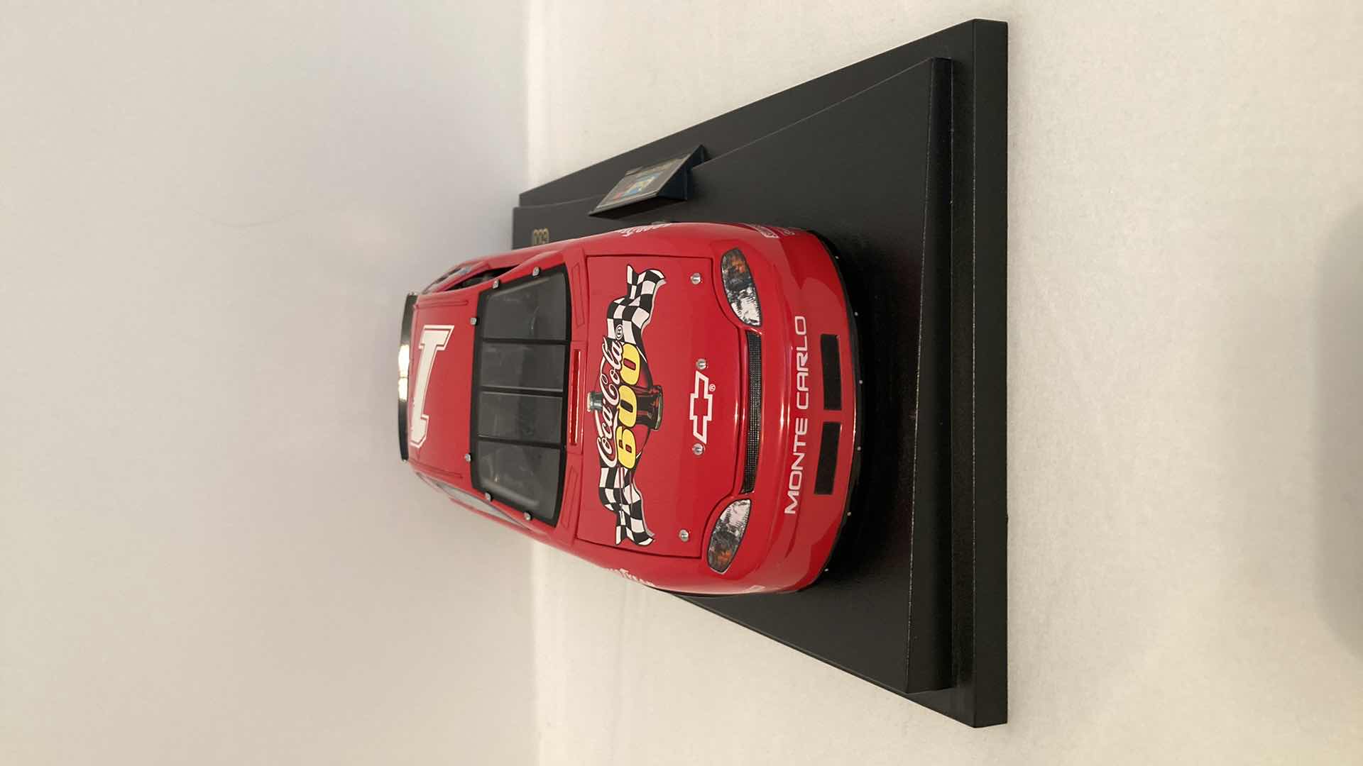 Photo 1 of COCA-COLA 600 MONTE CARLO 1997 DIE CAST REPLICA CAR REVELL COLLECTION W COA