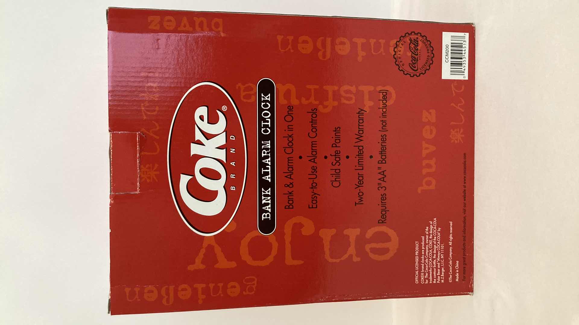 Photo 1 of COCA-COLA BANK ALARM CLOCK