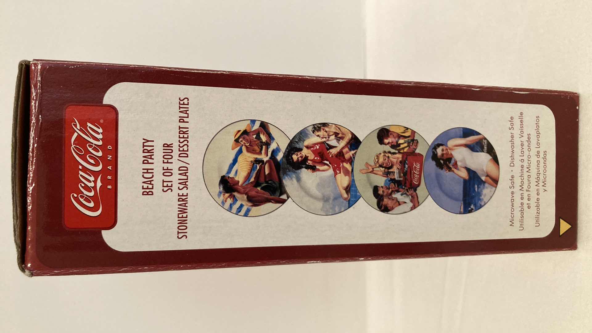 Photo 1 of COCA-COLA BEACH PARTY STONEWARE SALAD/DESSERT PLATES  STYLE H1081X2X4