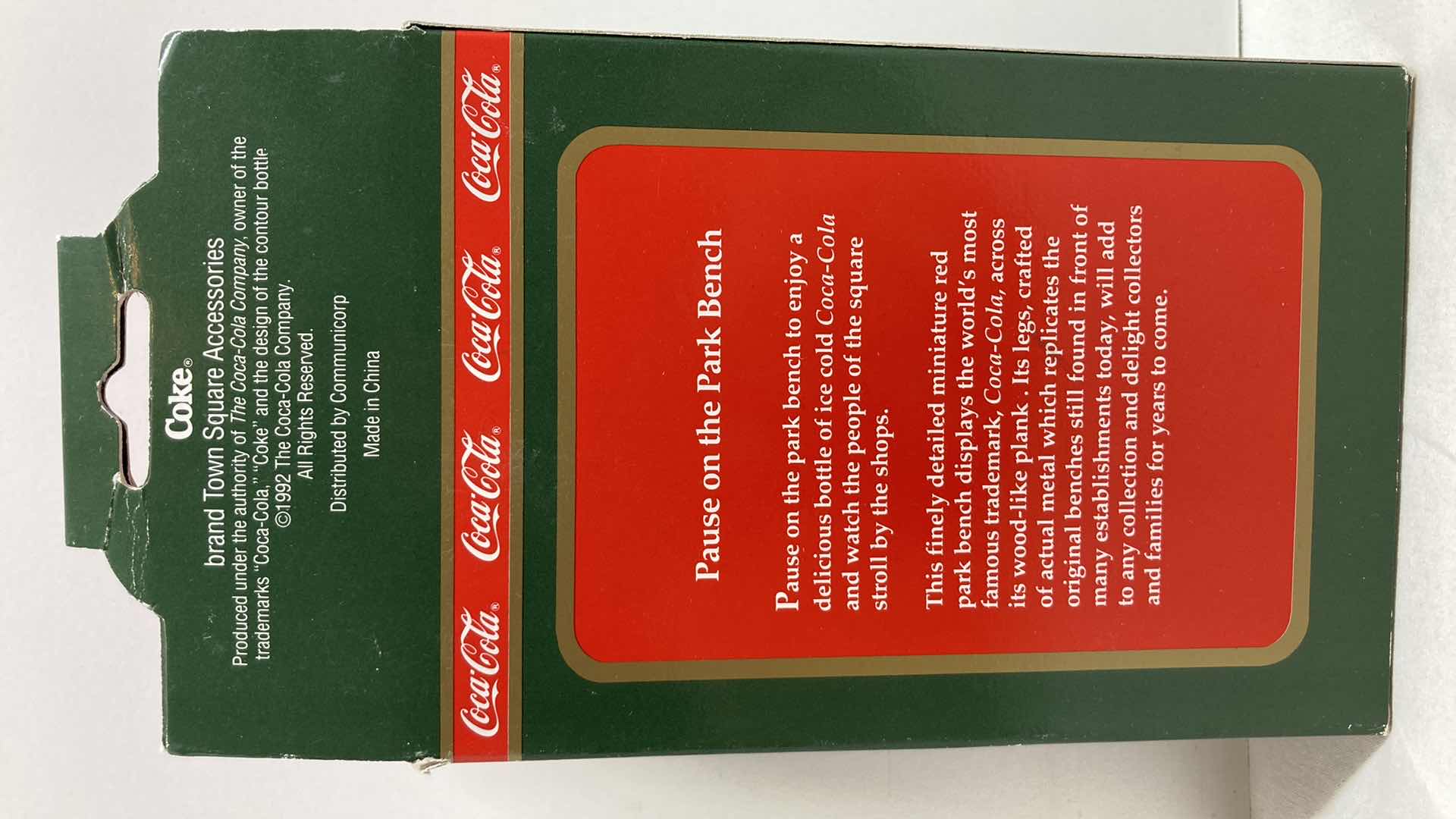 Photo 1 of COCA-COLA TOWN SQUARE COLLECTION PARK BENCH