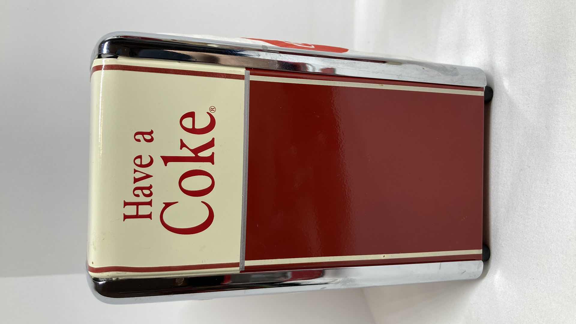 Photo 1 of COCA-COLA NAPKIN HOLDER, SALT & PEPPER SHAKERS, STRAW HOLDER