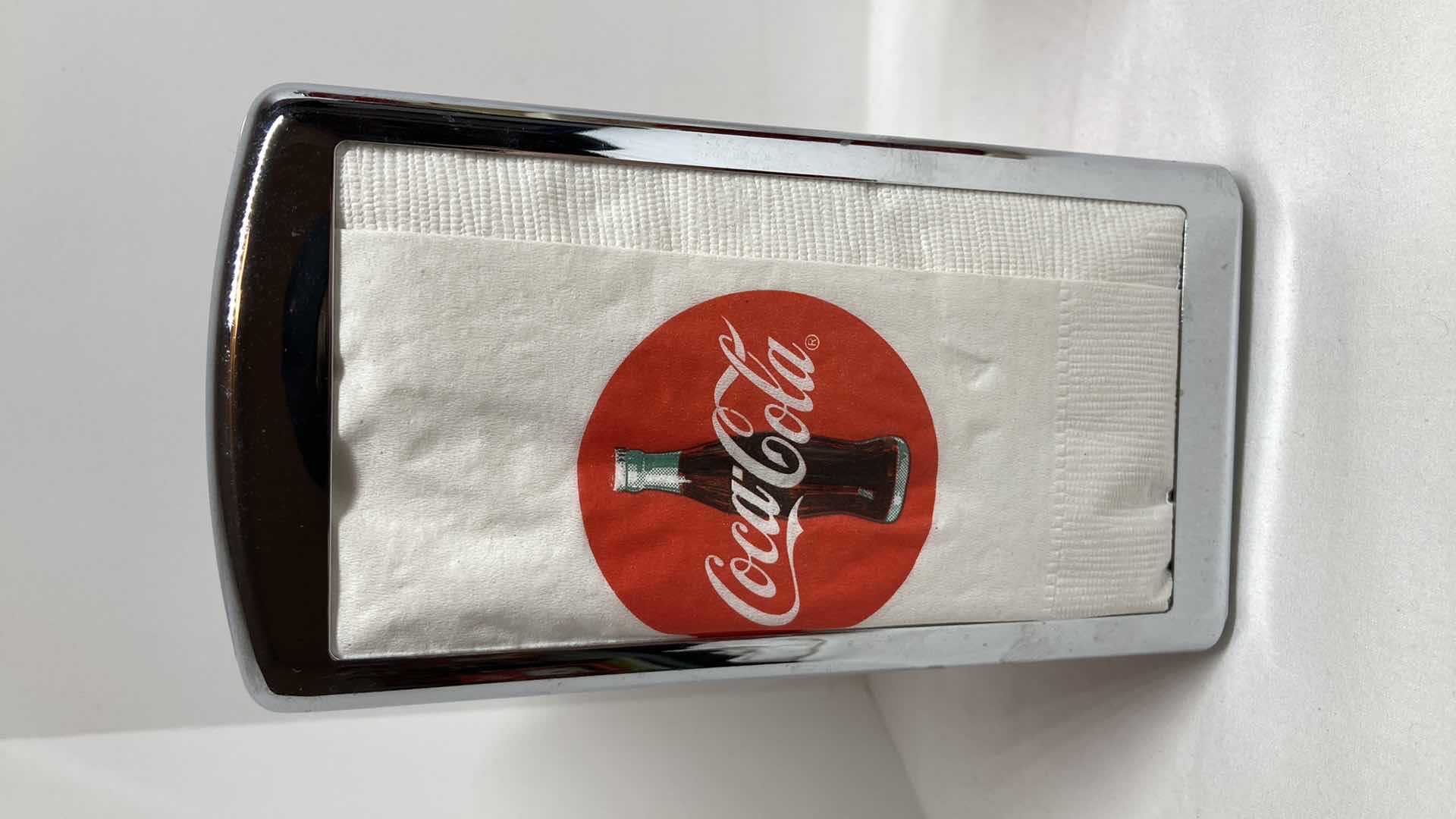 Photo 1 of COCA-COLA NAPKIN HOLDER, SALT & PEPPER SHAKERS, STRAW HOLDER