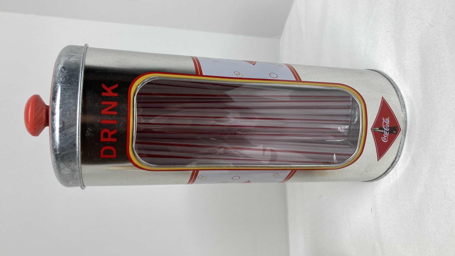 Photo 1 of COCA-COLA NAPKIN HOLDER, SALT & PEPPER SHAKERS, STRAW HOLDER