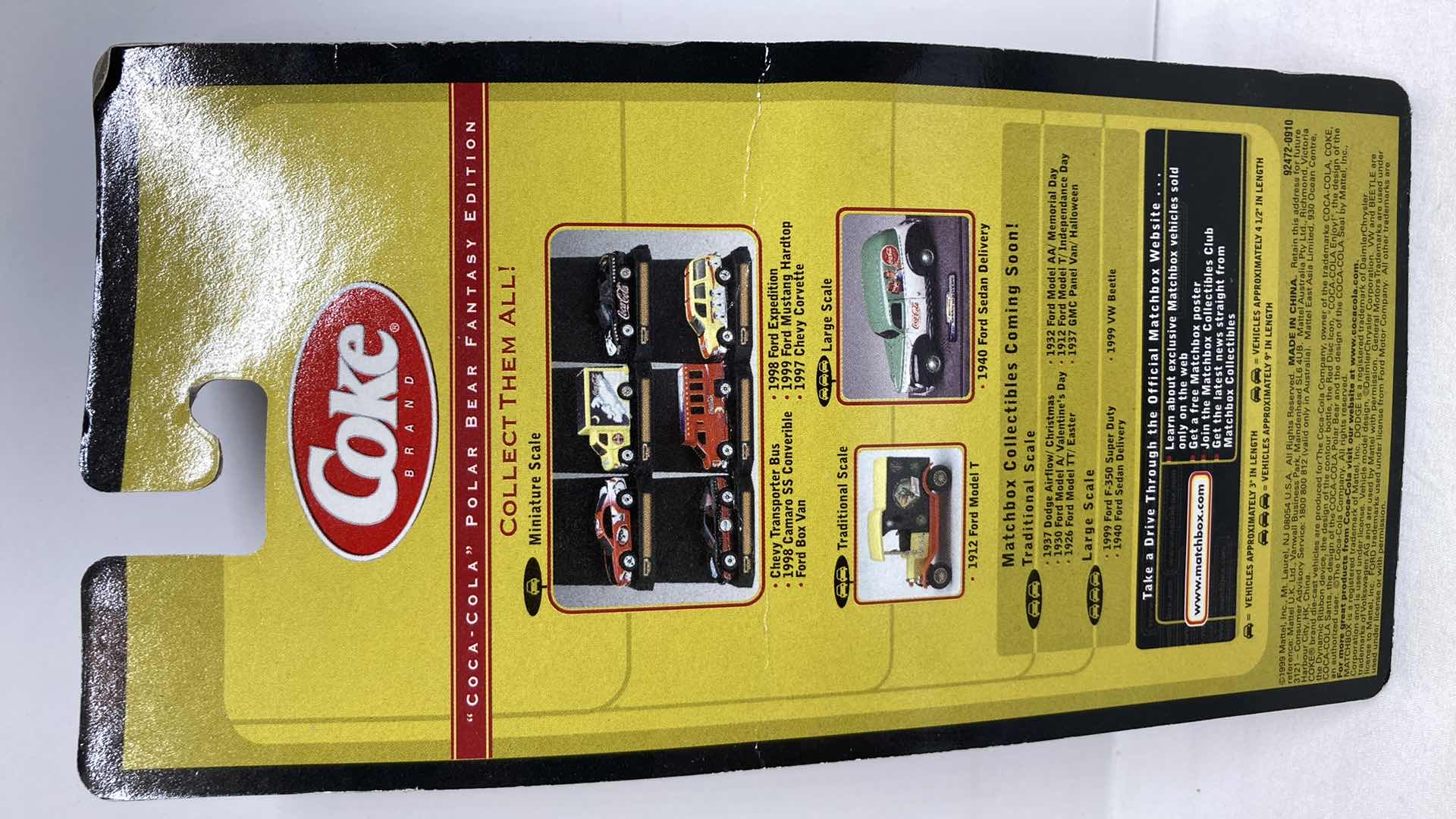 Photo 1 of MATCHBOX COLLECTIBLES COCA-COLA 1998 FORD EXPEDITION SUV