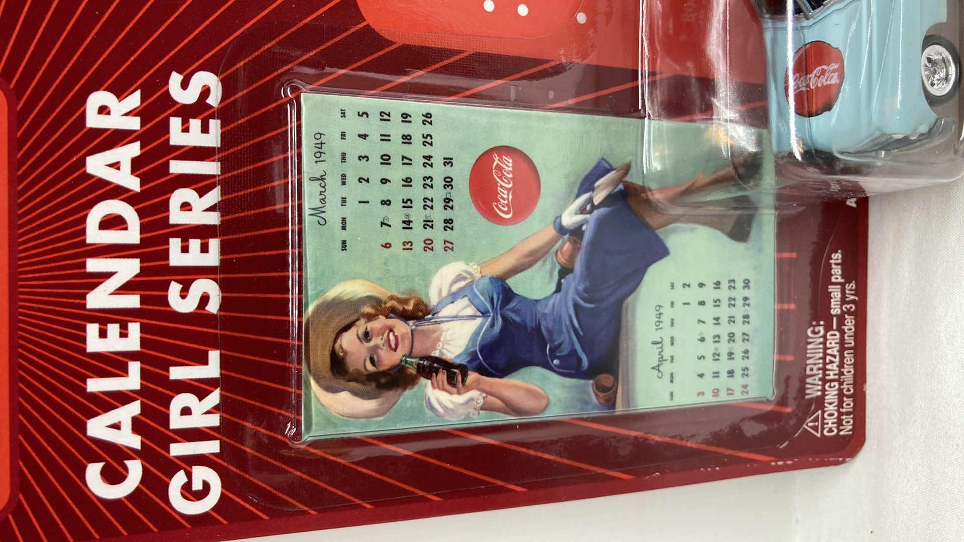 Photo 1 of JOHNNY LIGHTNING COCA-COLA CALENDAR GIRL SERIES ‘50 MERCURY WOODY WAGON